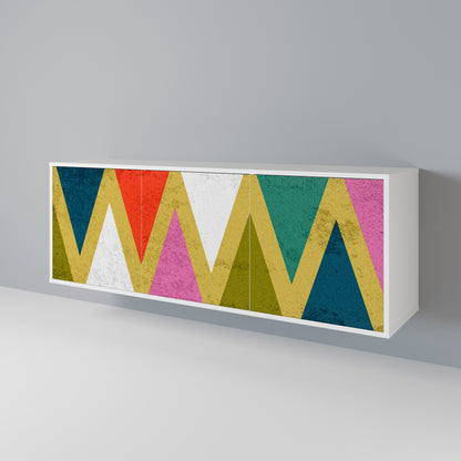 COLORFUL TRIANGLES 3-türiges Sideboard