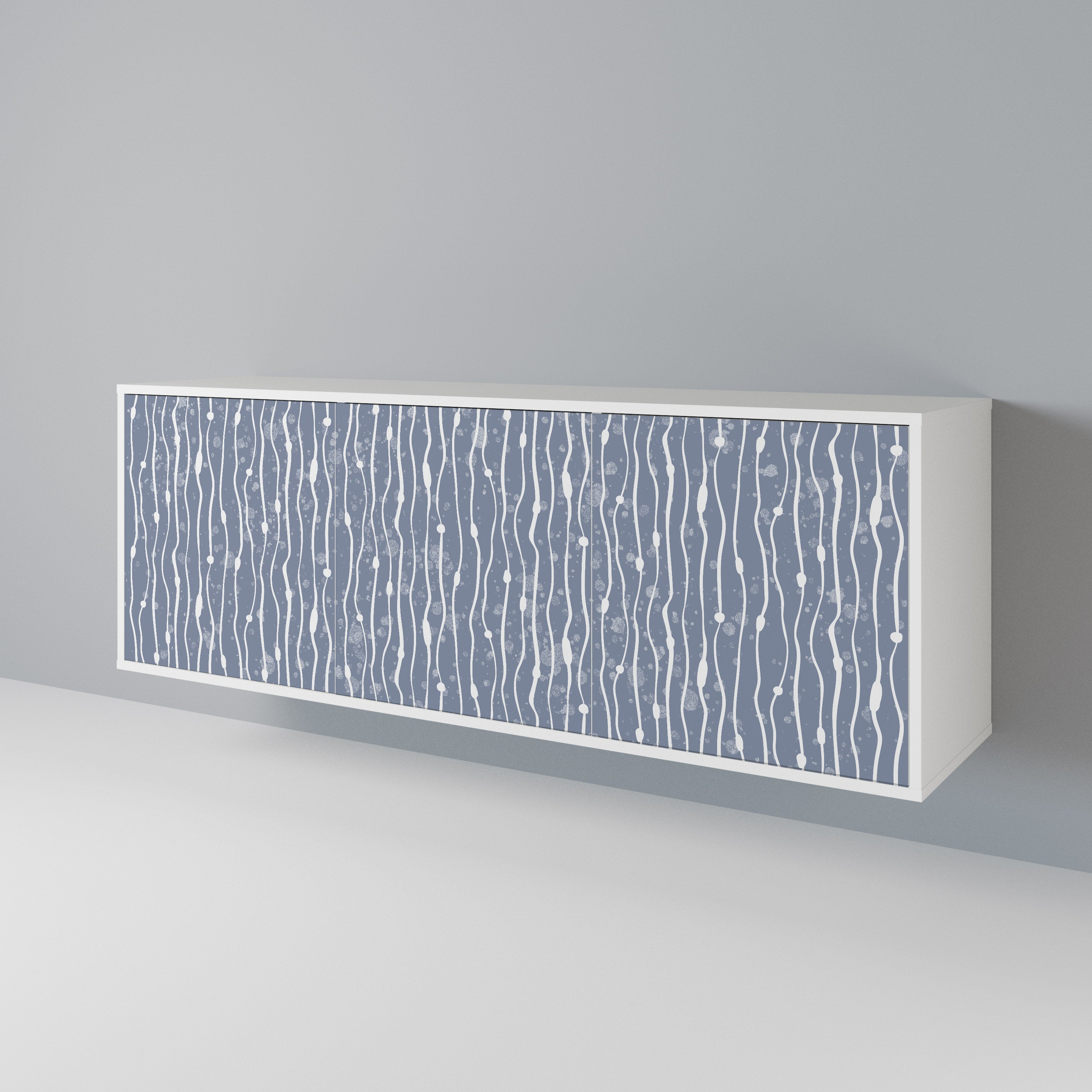 GRAPHITE RAIN Aparador de 3 Puertas