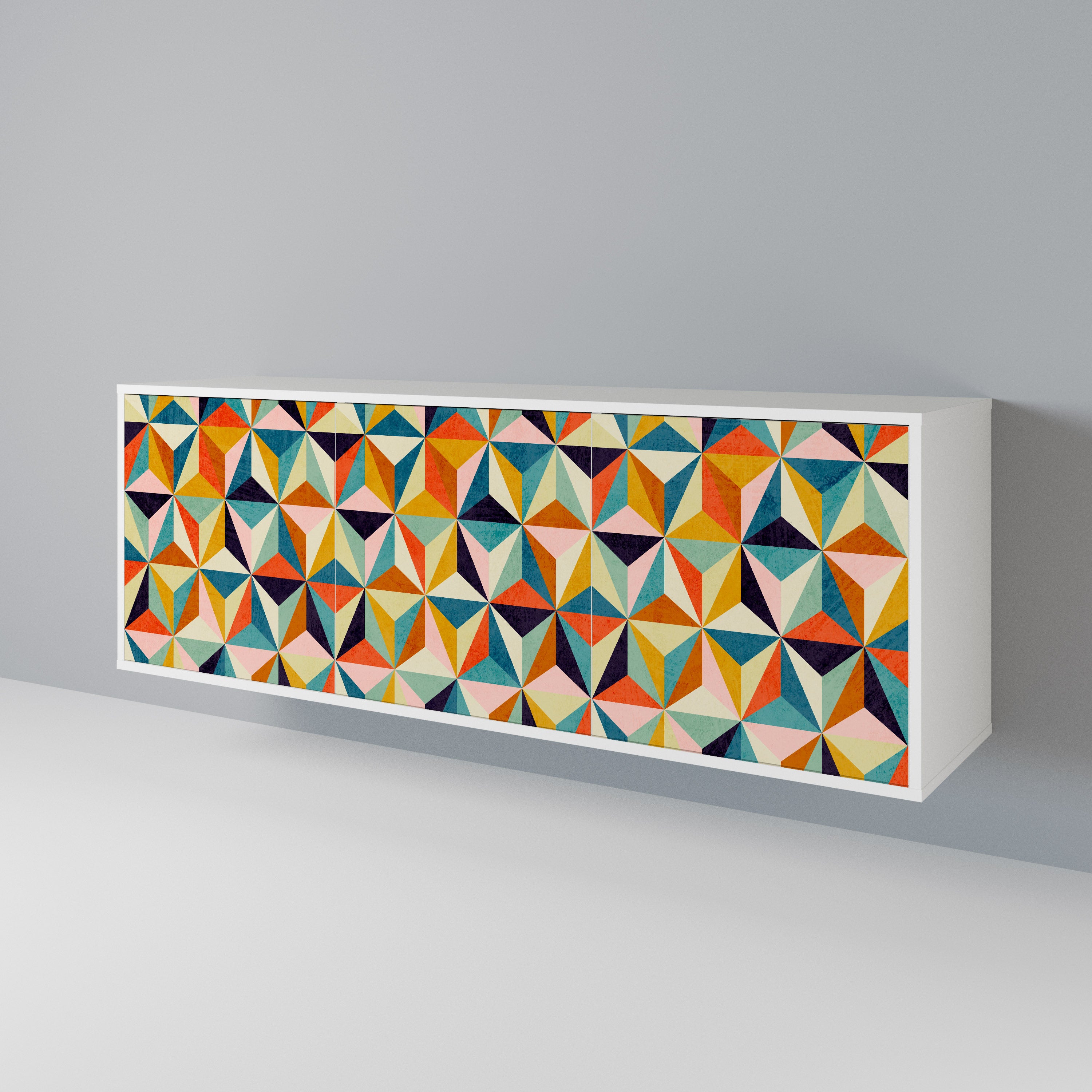 TESSELATE TREASURES Aparador de 3 Puertas