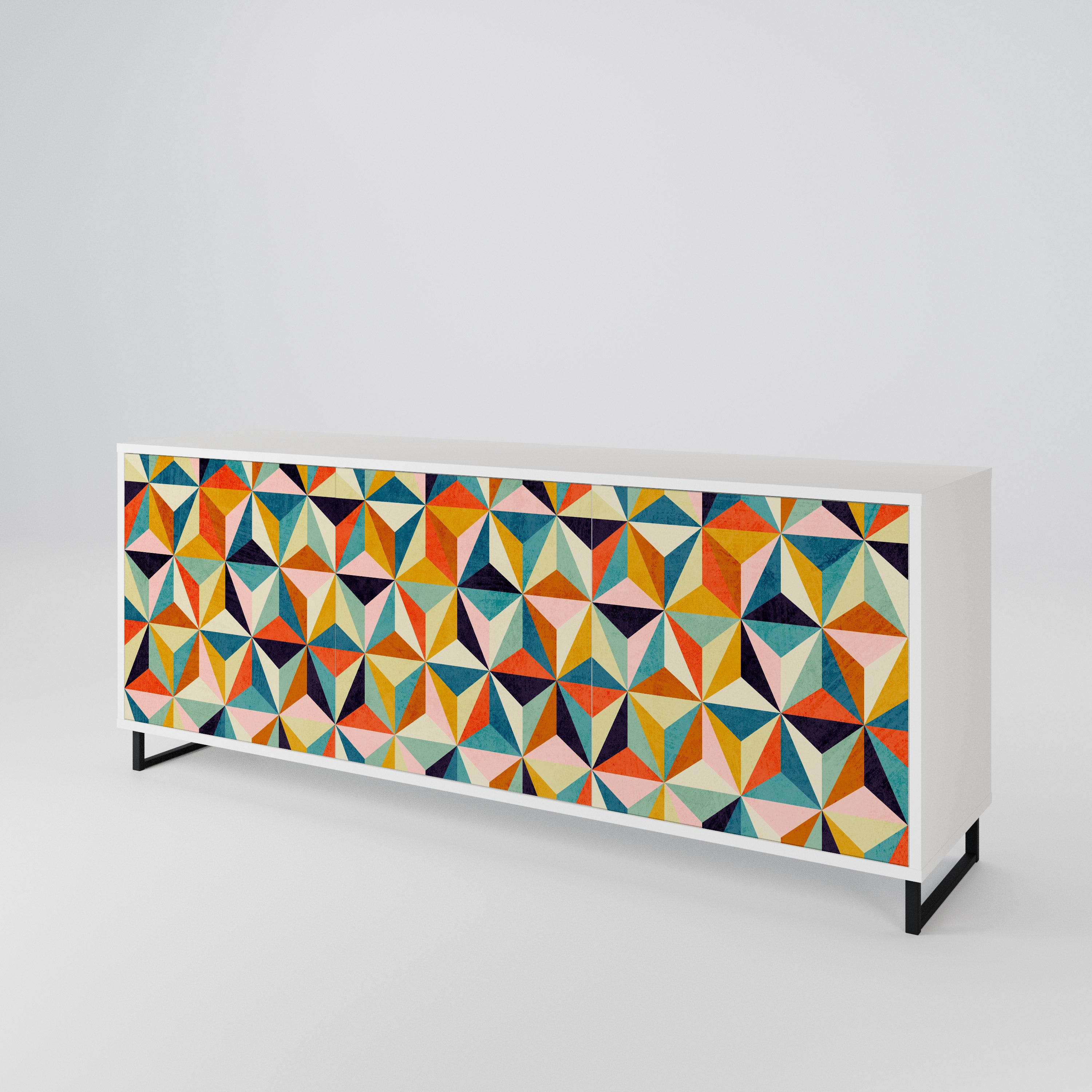 TESSELATE TREASURES Aparador de 3 Puertas