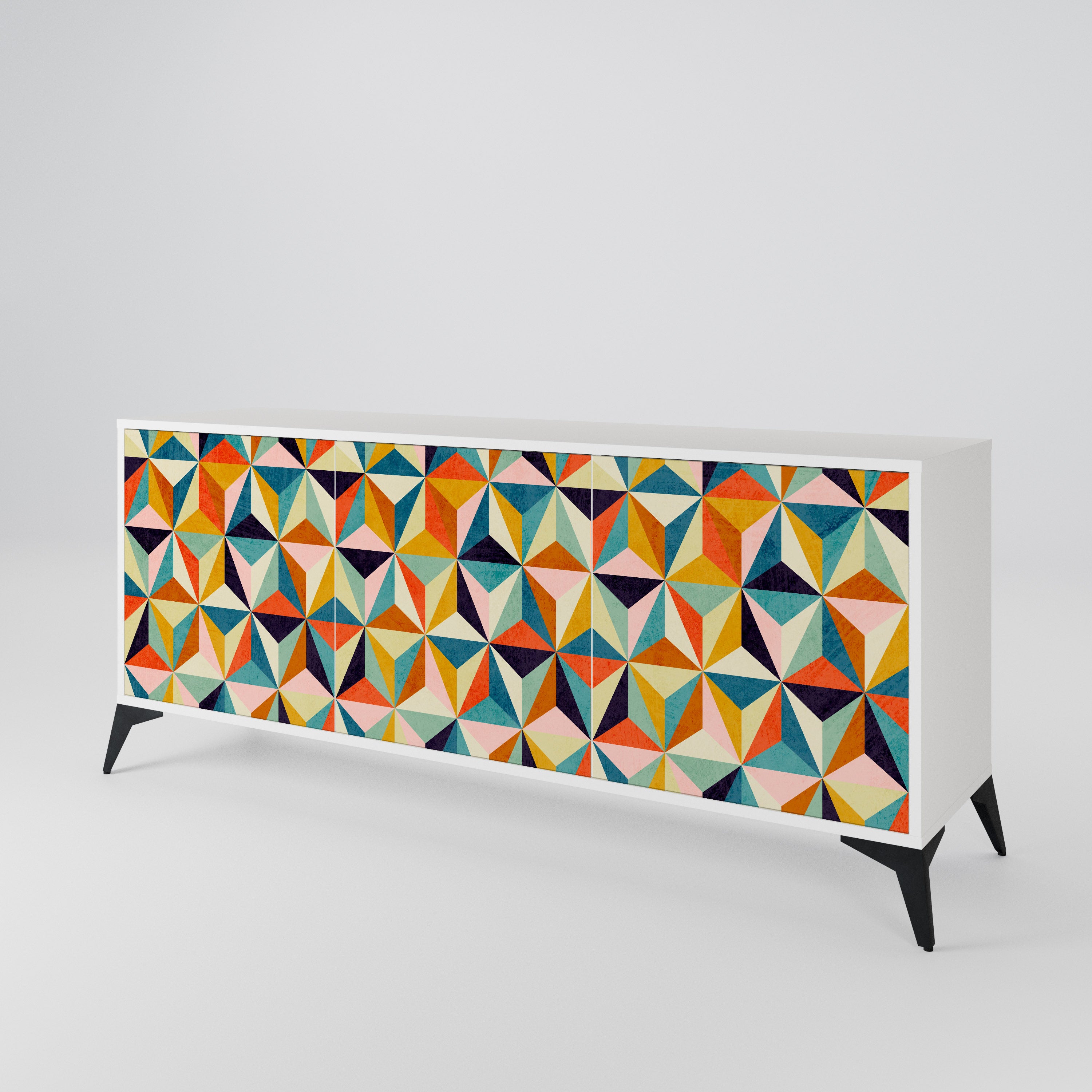 TESSELATE TREASURES Aparador de 3 Puertas