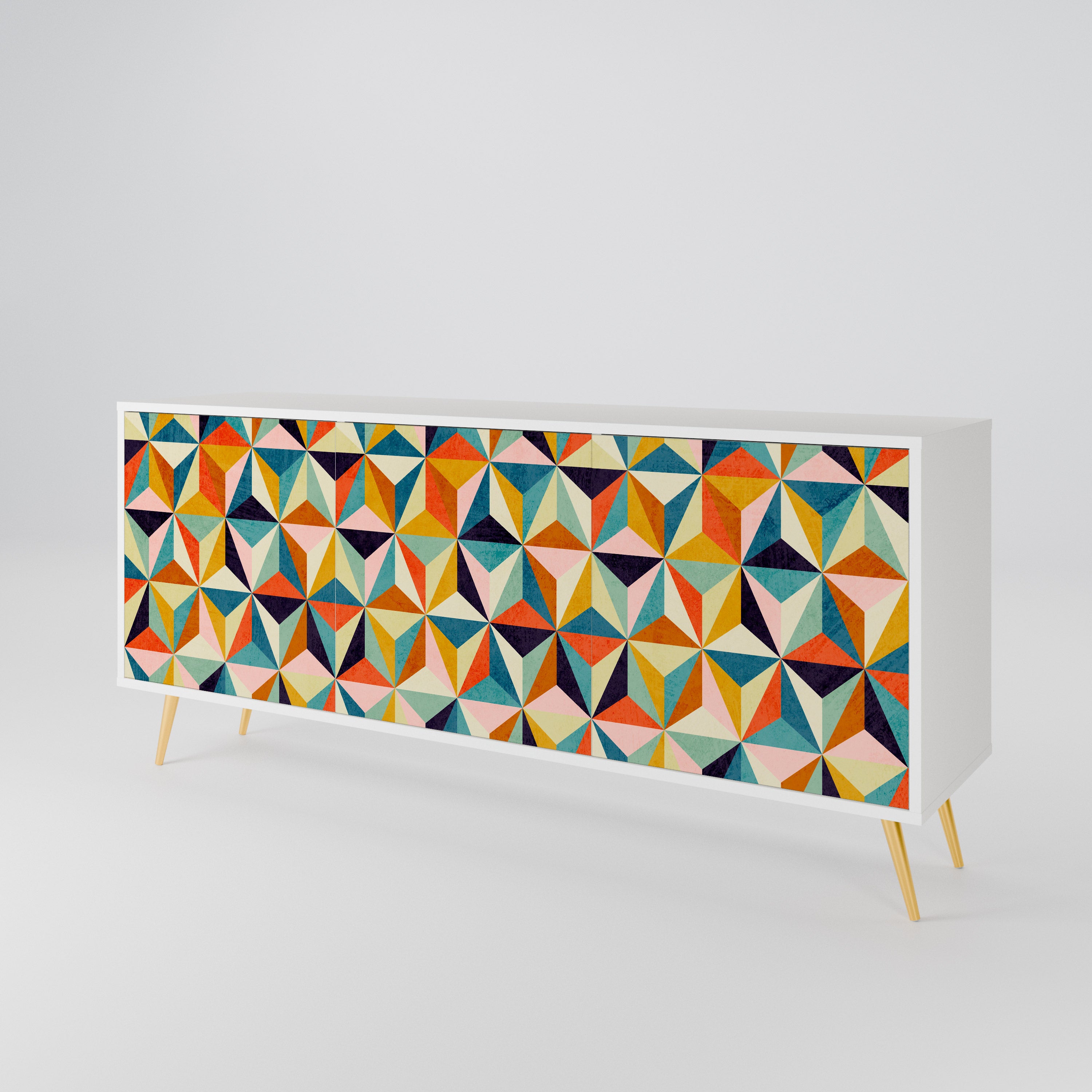TESSELATE TREASURES Aparador de 3 Puertas