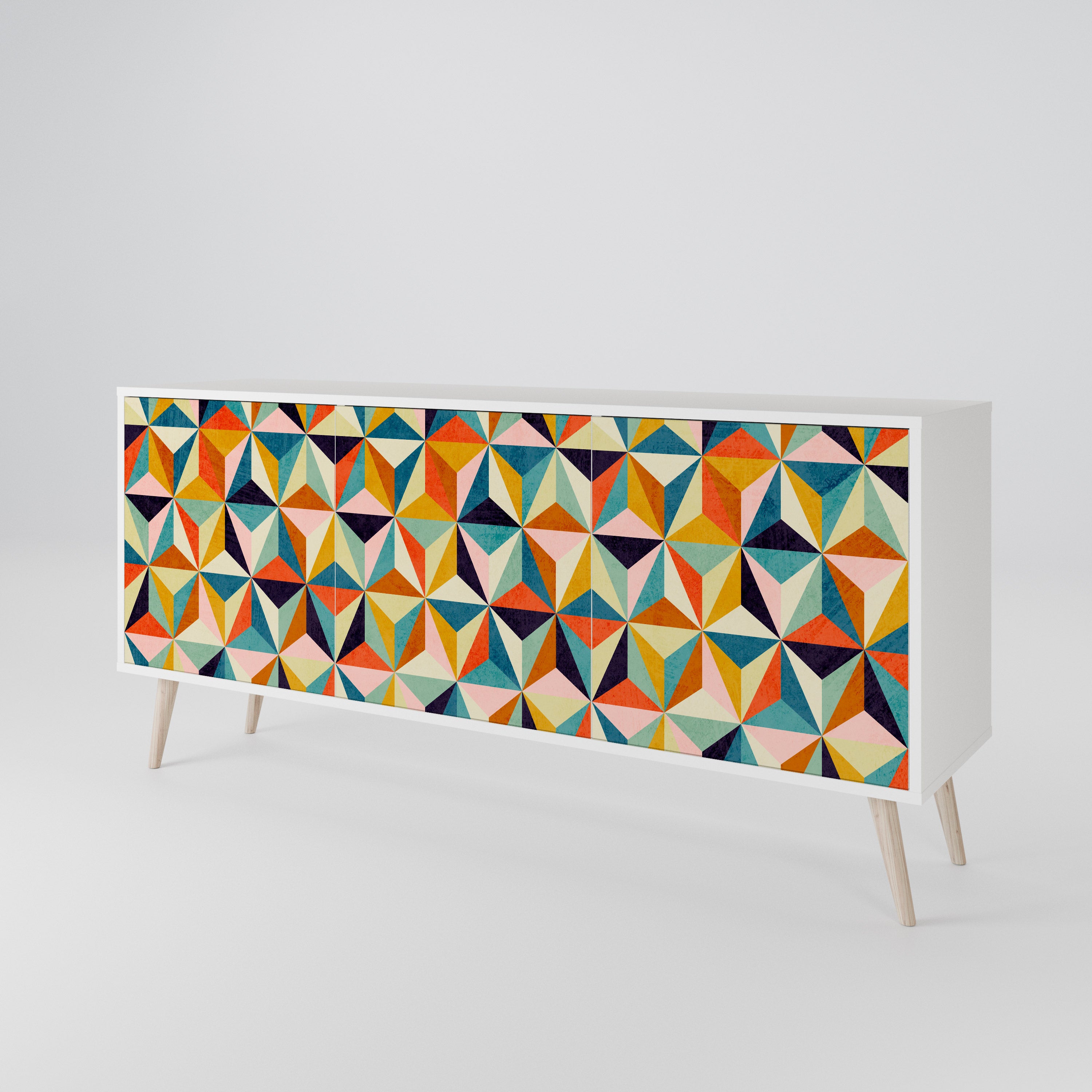 TESSELATE TREASURES Aparador de 3 Puertas