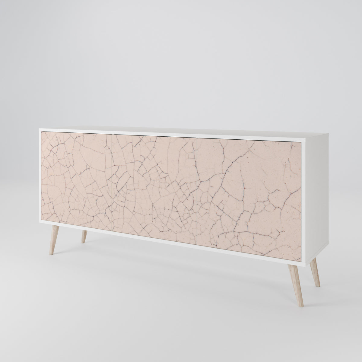 CERAMIC TEXTURE Skänk med tre dörrar