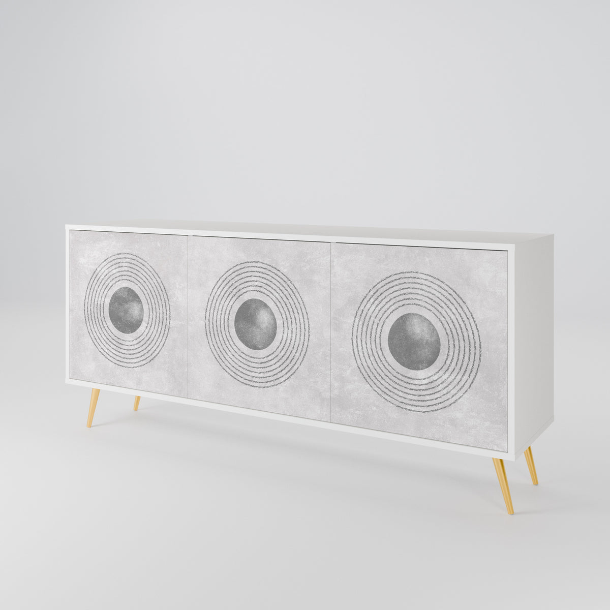 SOLID CIRCLES Aparador de 3 Portas