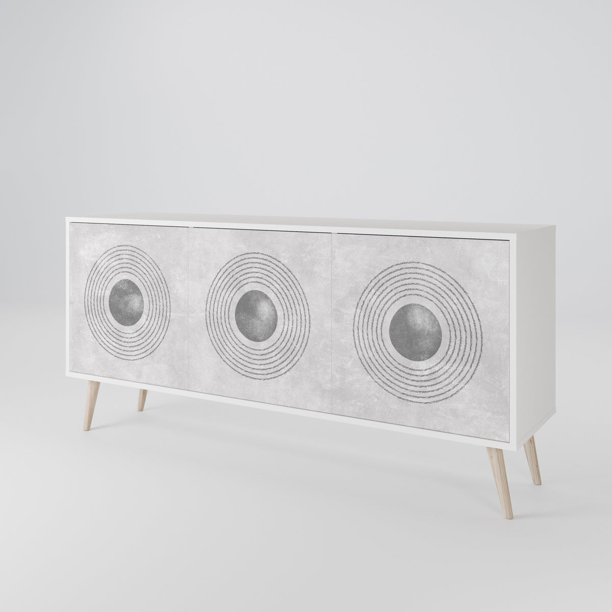SOLID CIRCLES Aparador de 3 Portas