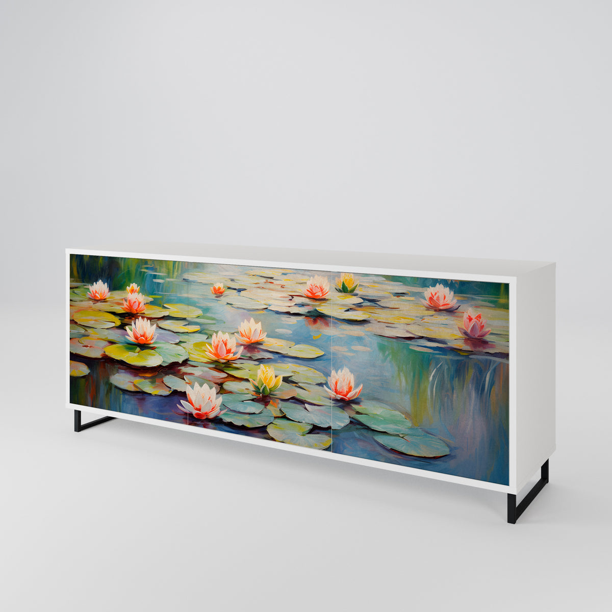 BLOOMING WATERS Aparador de 3 Portas