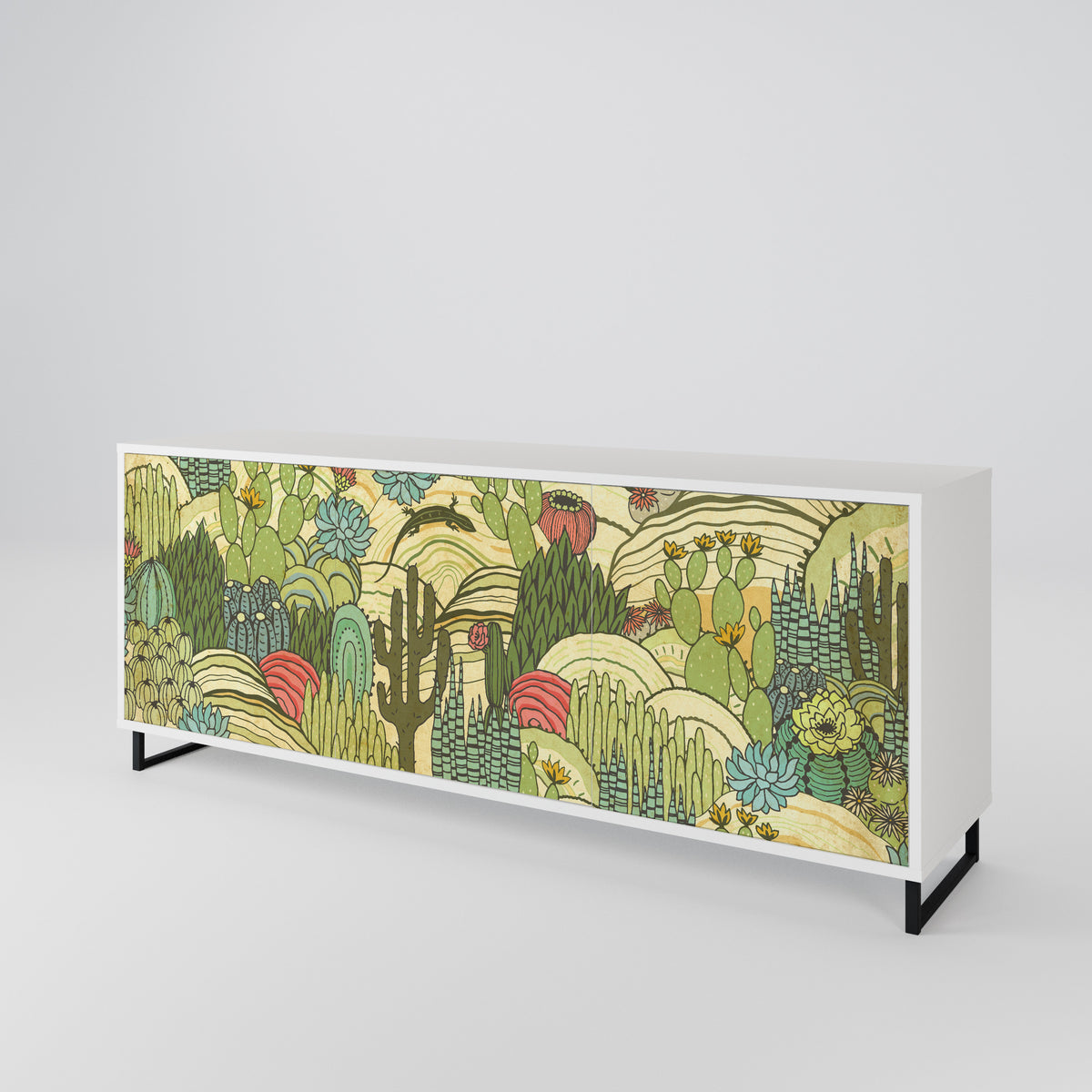 SUCCULENTS KALEIDOSCOPE 3-türiges Sideboard