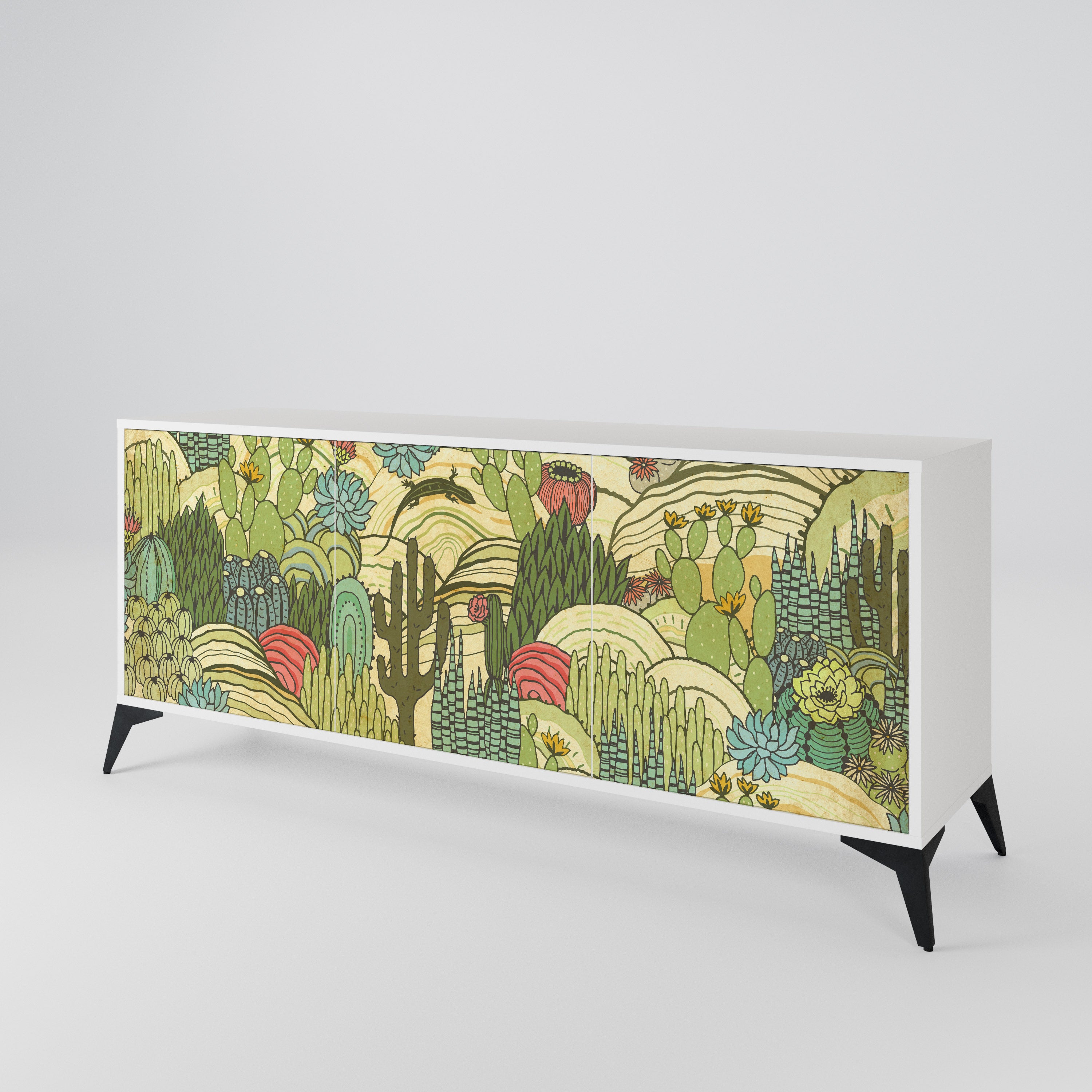 SUCCULENTS KALEIDOSCOPE 3-Door Sideboard