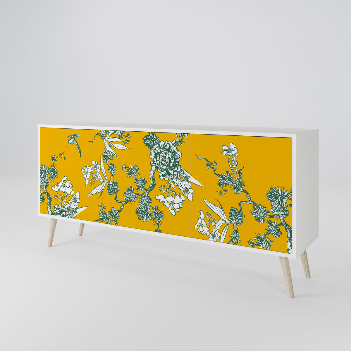 YELLOW CHINOISERIE 3-türiges Sideboard