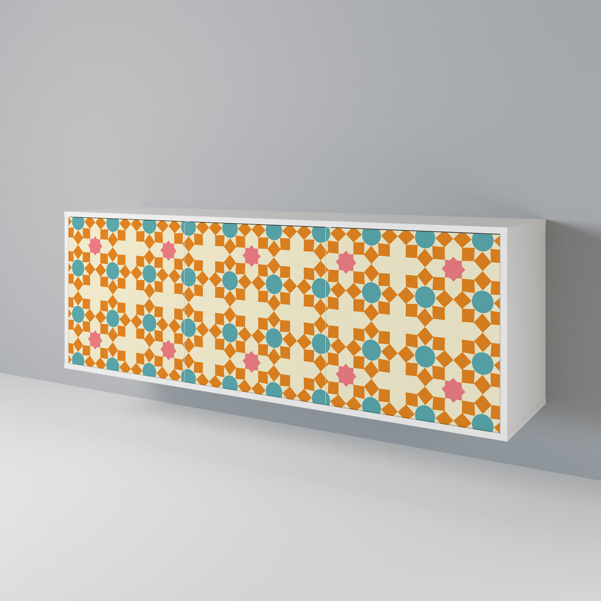 FLORAL DECOR 3-türiges Sideboard