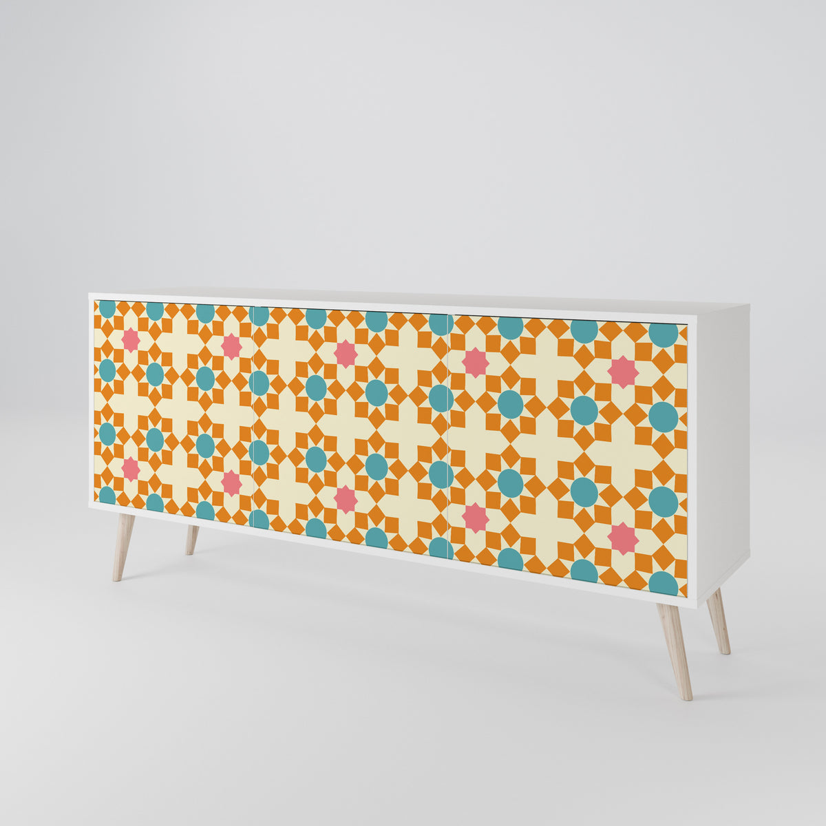 FLORAL DECOR 3-türiges Sideboard
