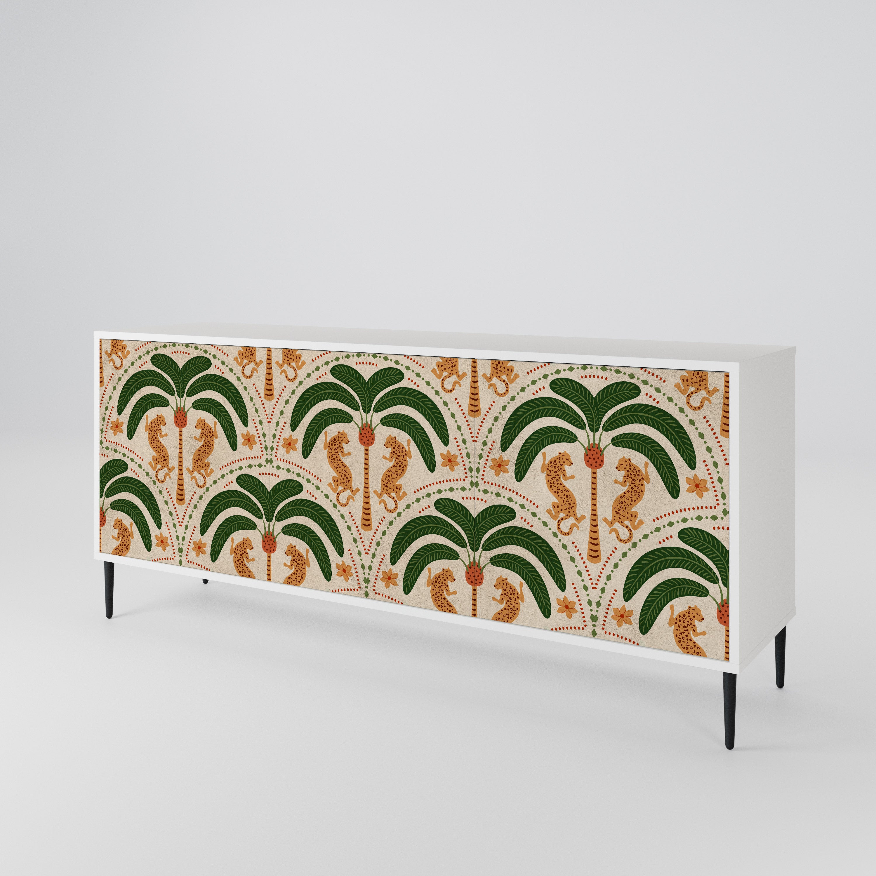 DANCING PREDATORS 3-Door Sideboard