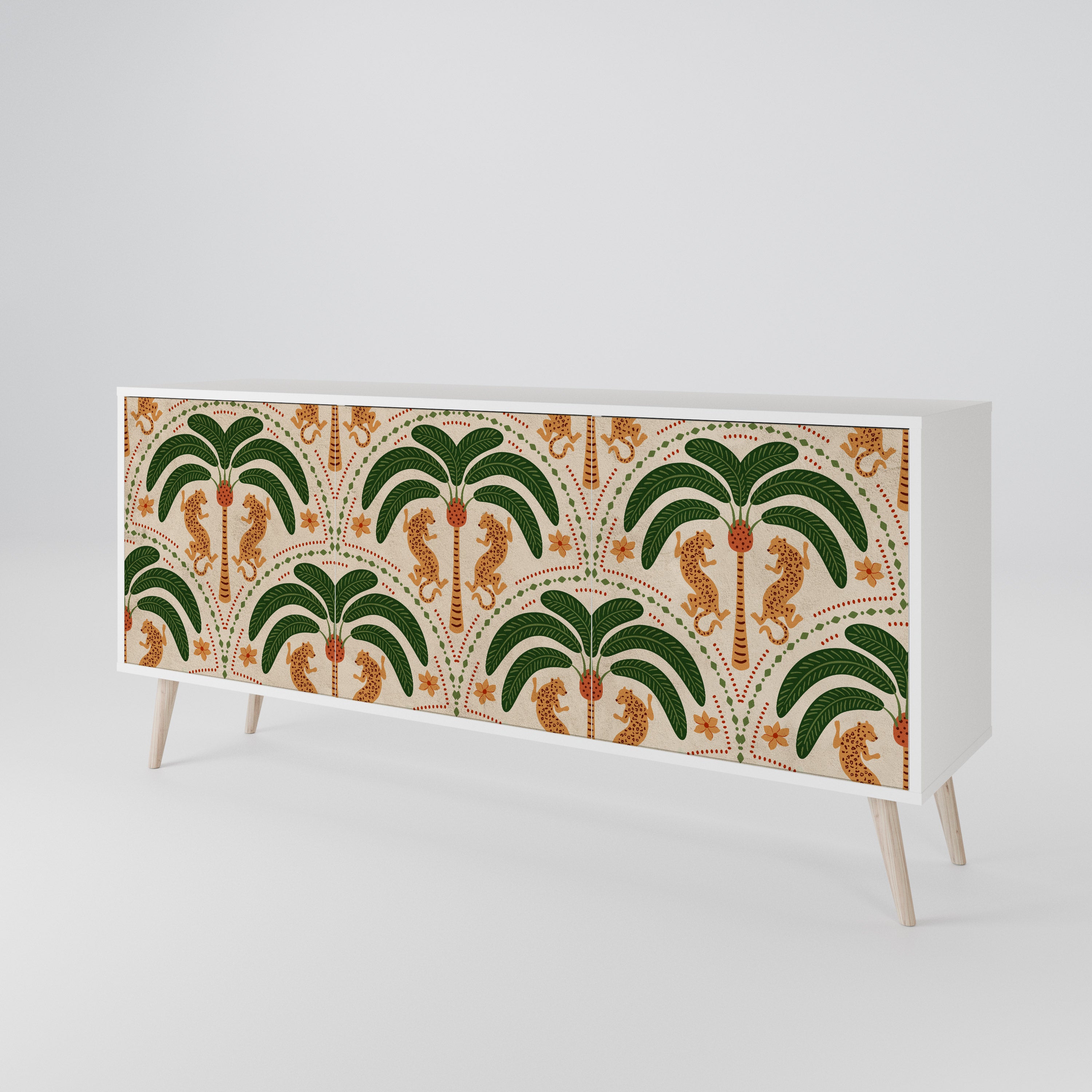 DANCING PREDATORS 3-Door Sideboard