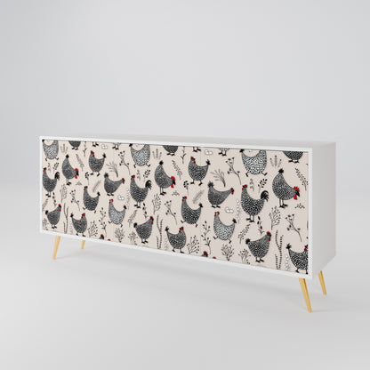 HAPPY HENS 3-türiges Sideboard