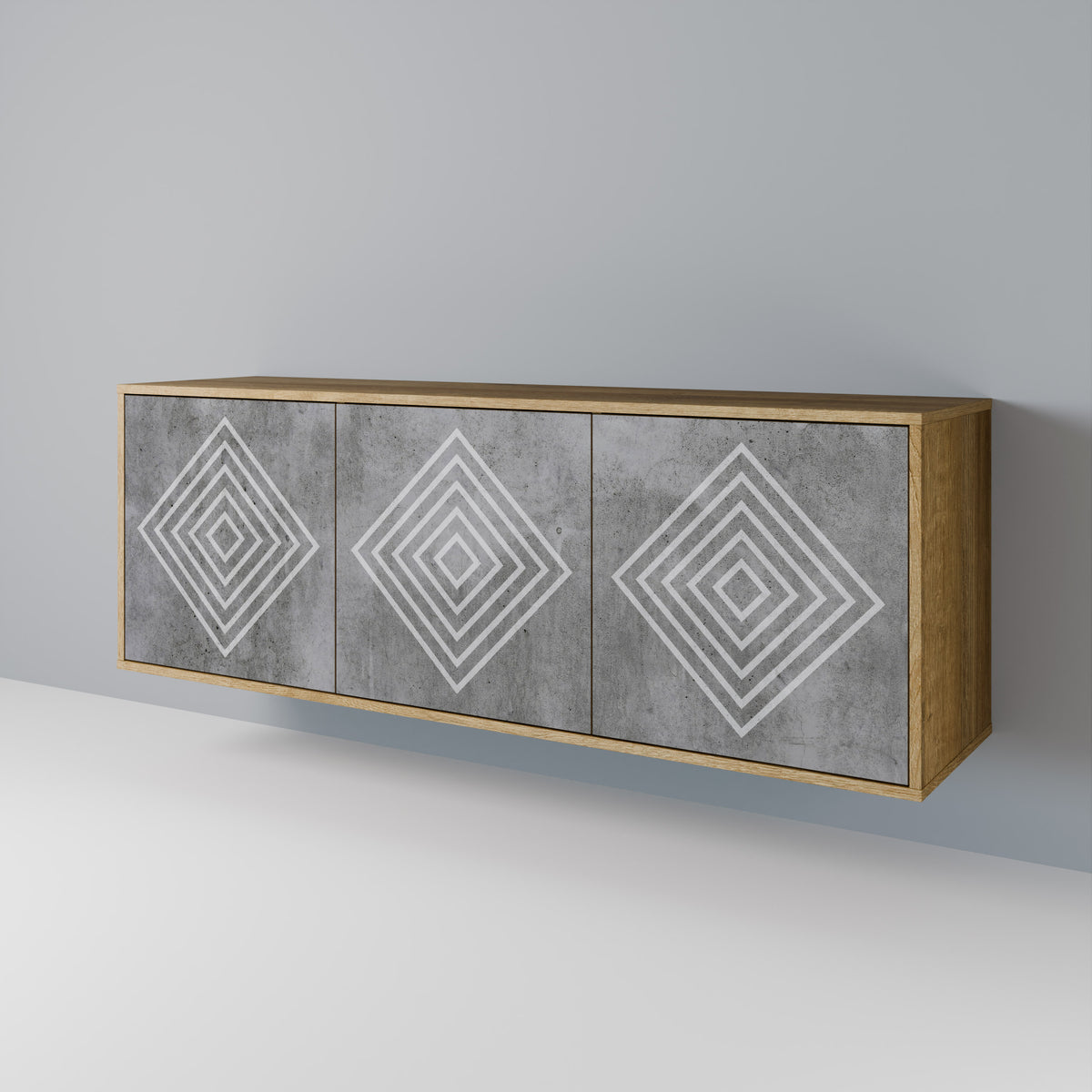 POLYGONAL ARTISTRY Aparador de 3 Portas