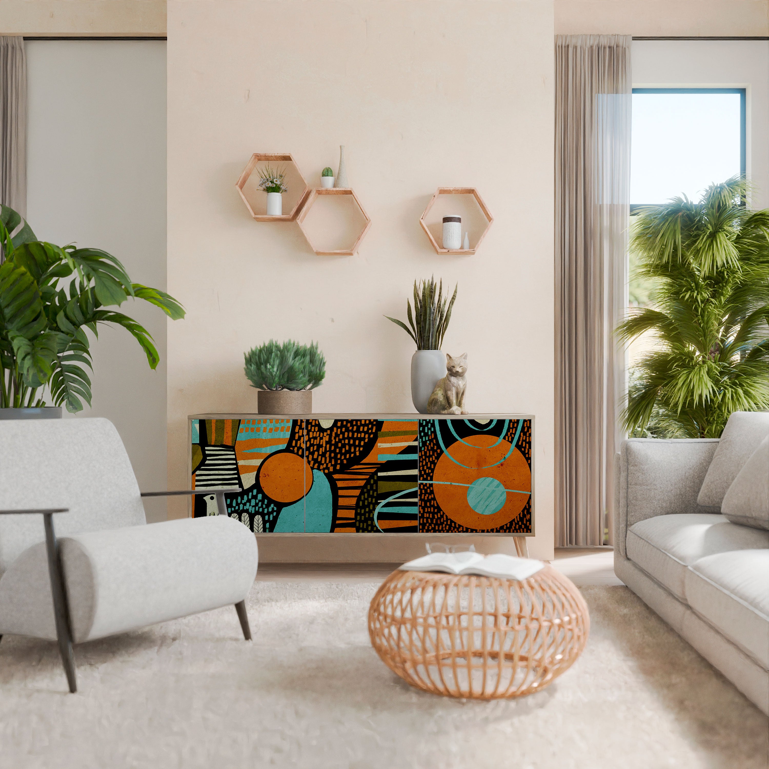 GEODE GLIMMER Μπουφές 3-θυρών