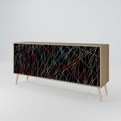 LUMINOUS SNARE 3-Door Sideboard in Oak Effect