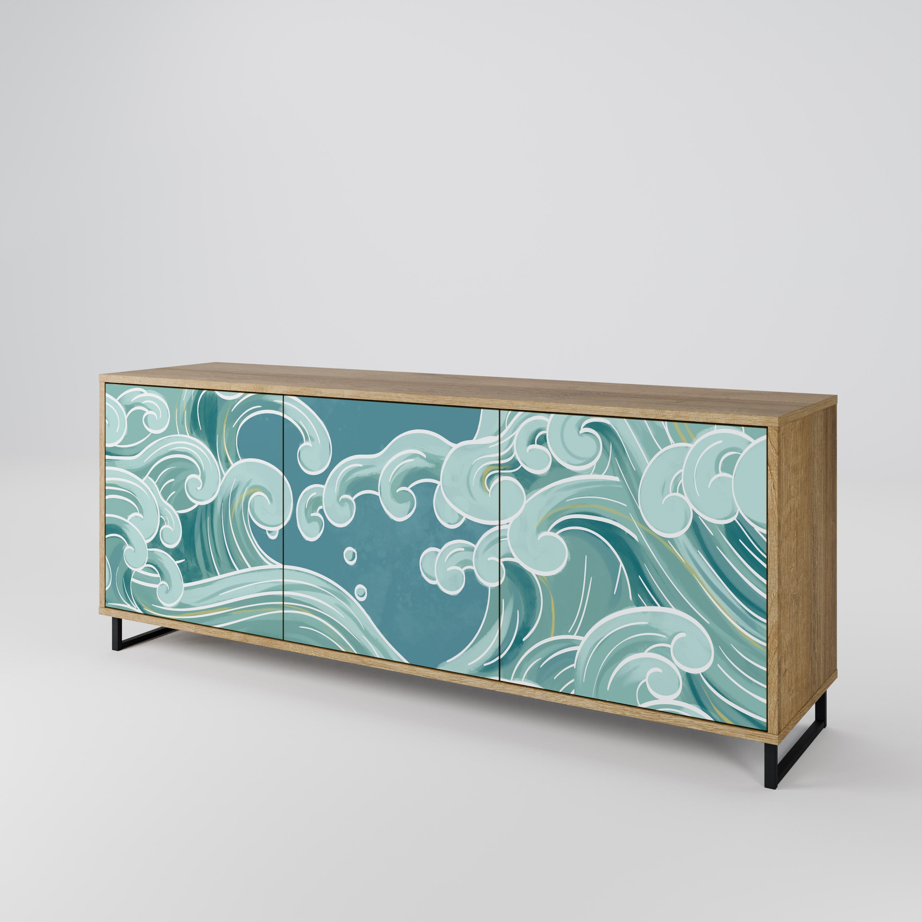 ASIAN SWAY 3-türiges Sideboard