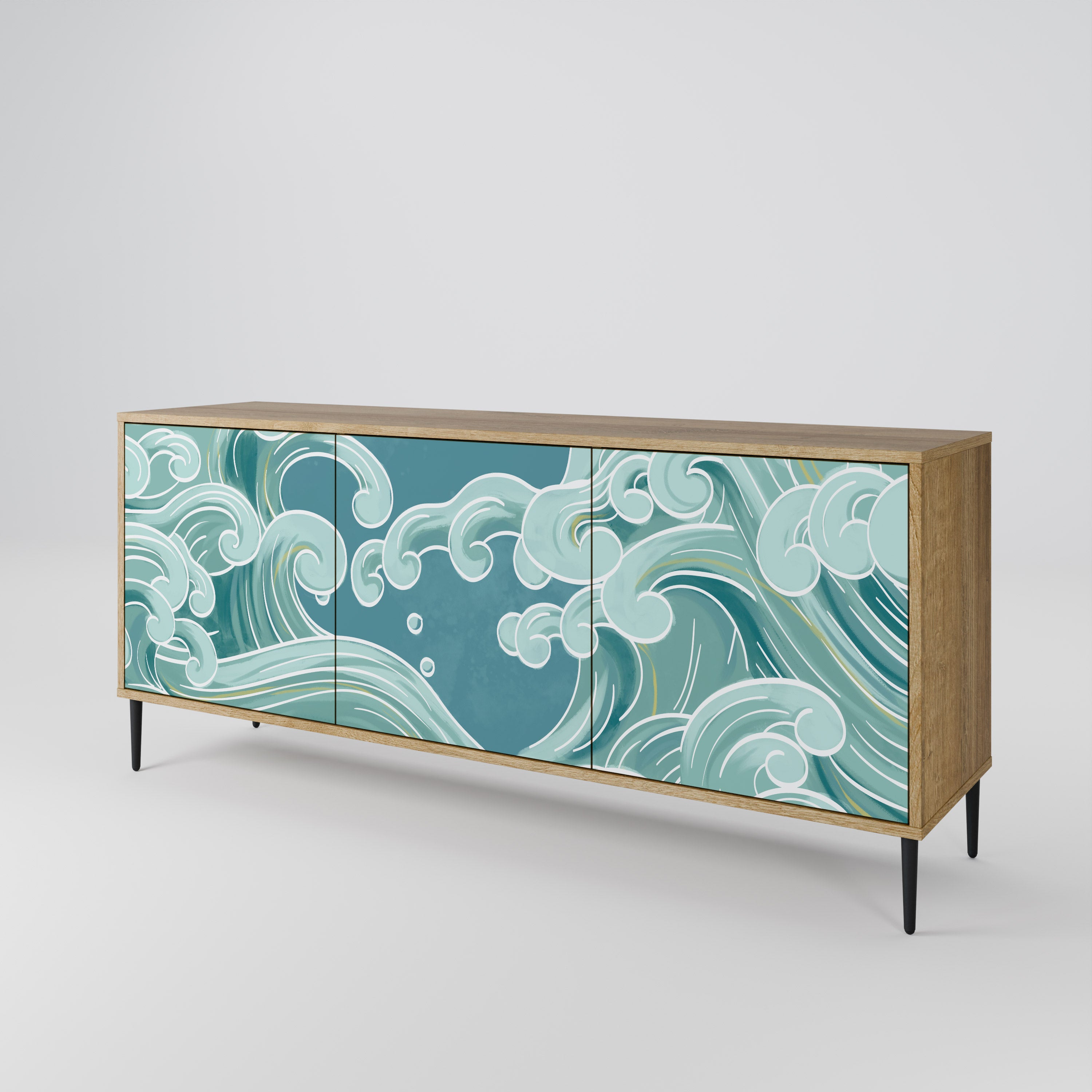 ASIAN SWAY 3-türiges Sideboard