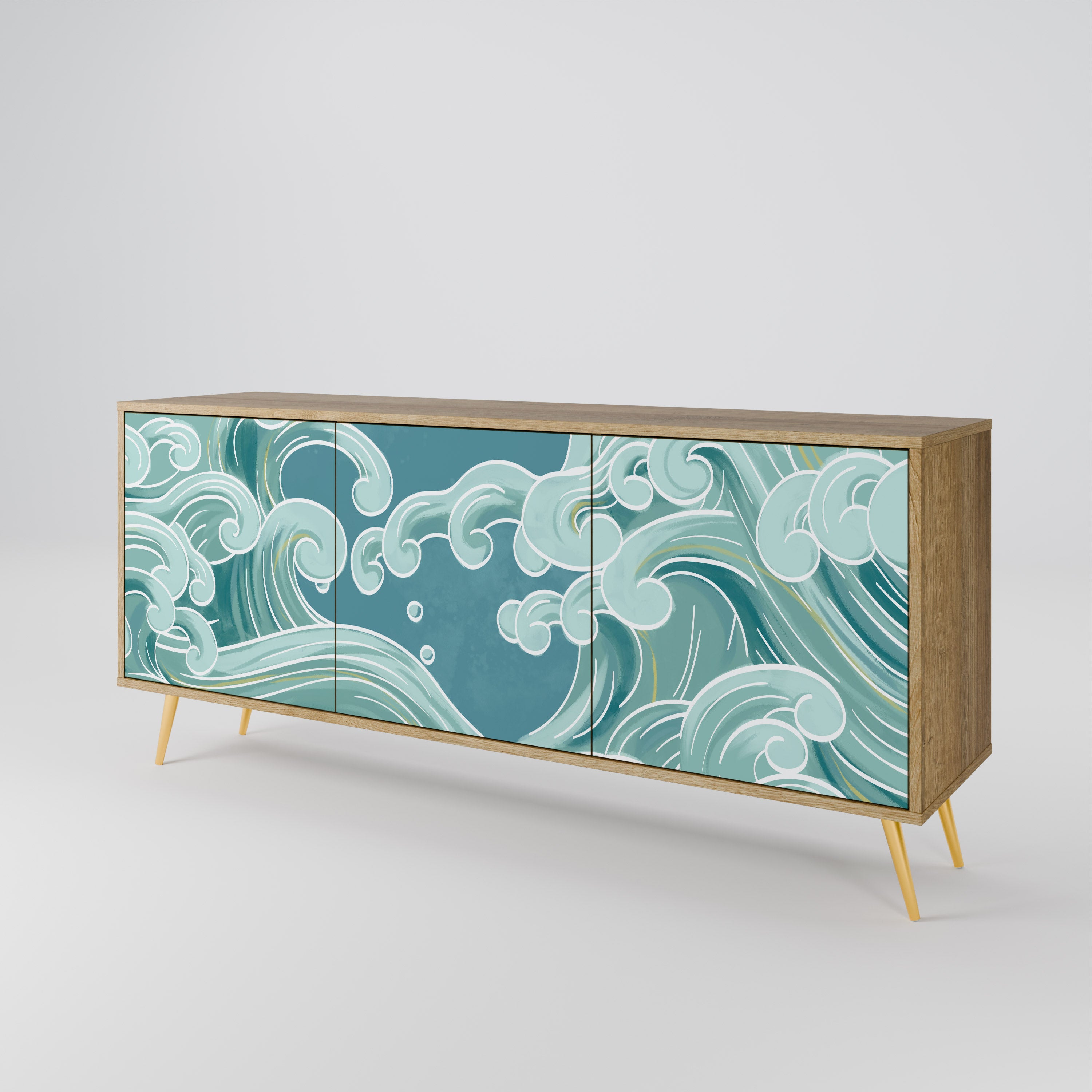 ASIAN SWAY 3-türiges Sideboard