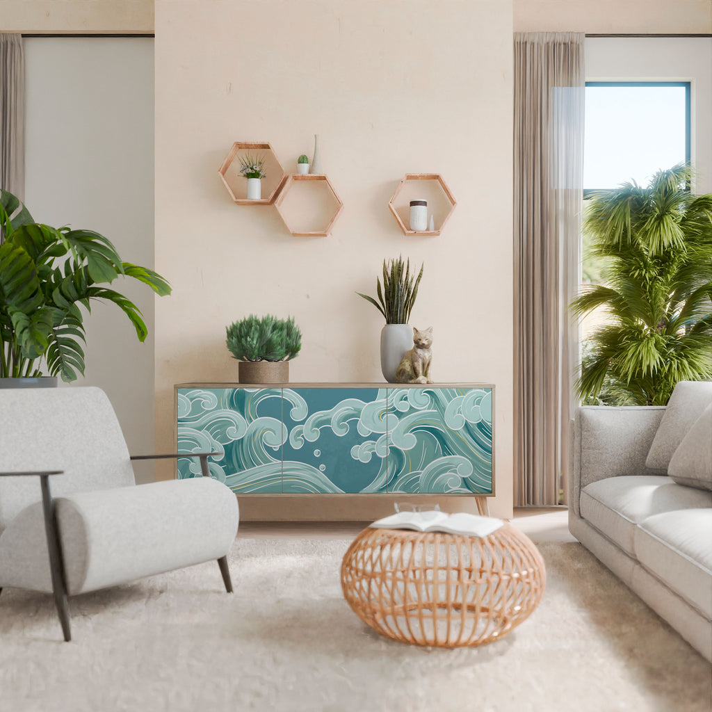 ASIAN SWAY Skänk med tre dörrar