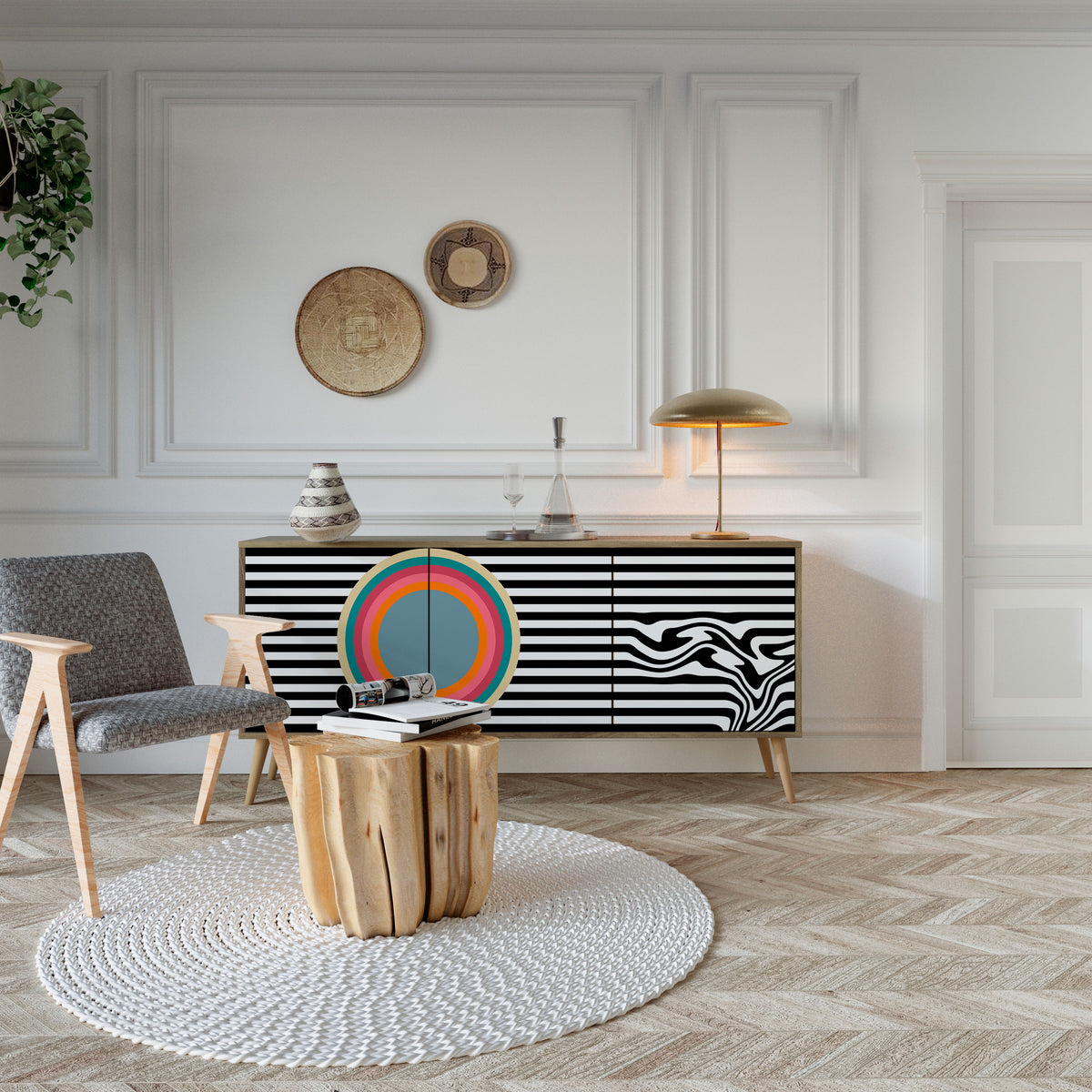 SPECTRA SHOWCASE 3-türiges Sideboard