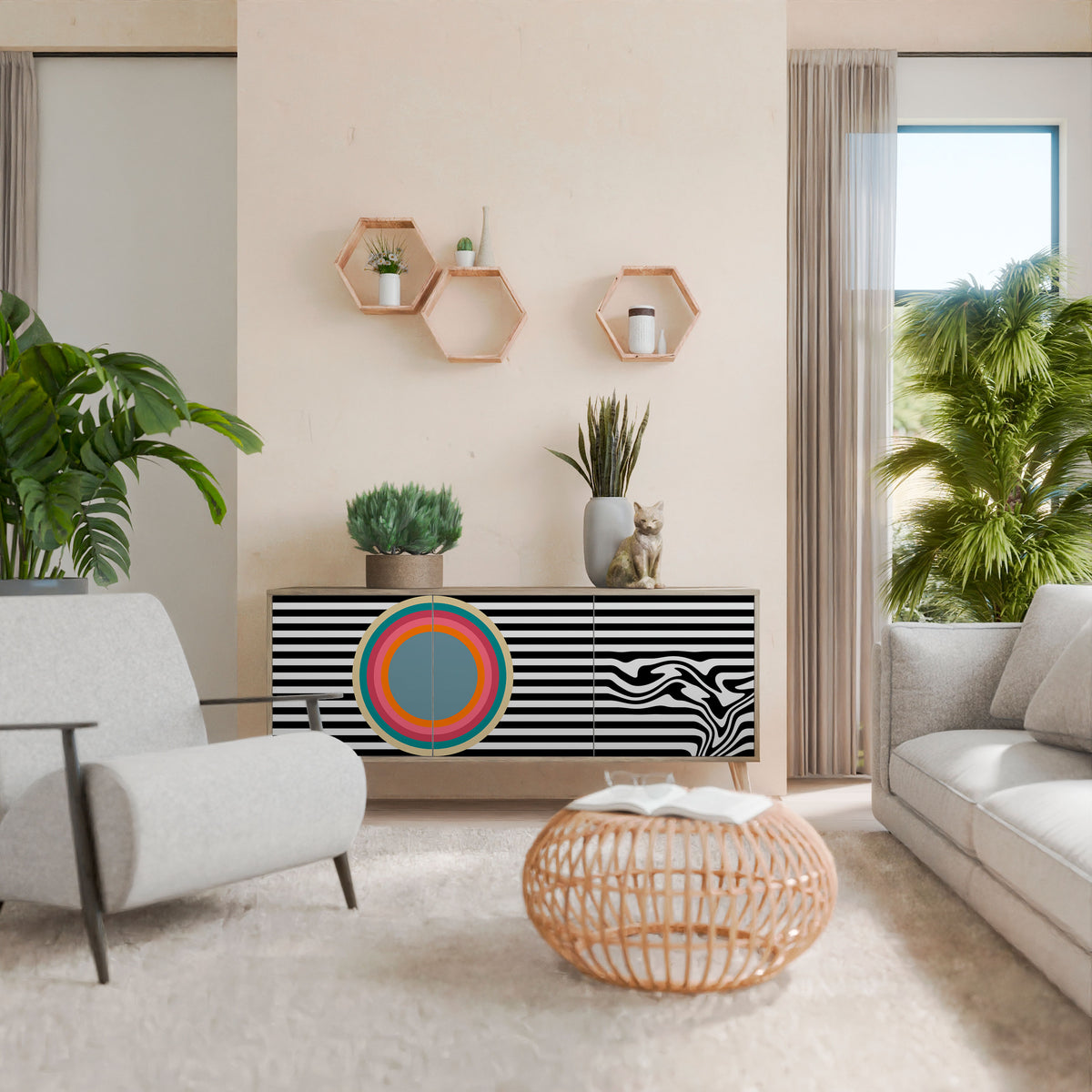 SPECTRA SHOWCASE 3-türiges Sideboard