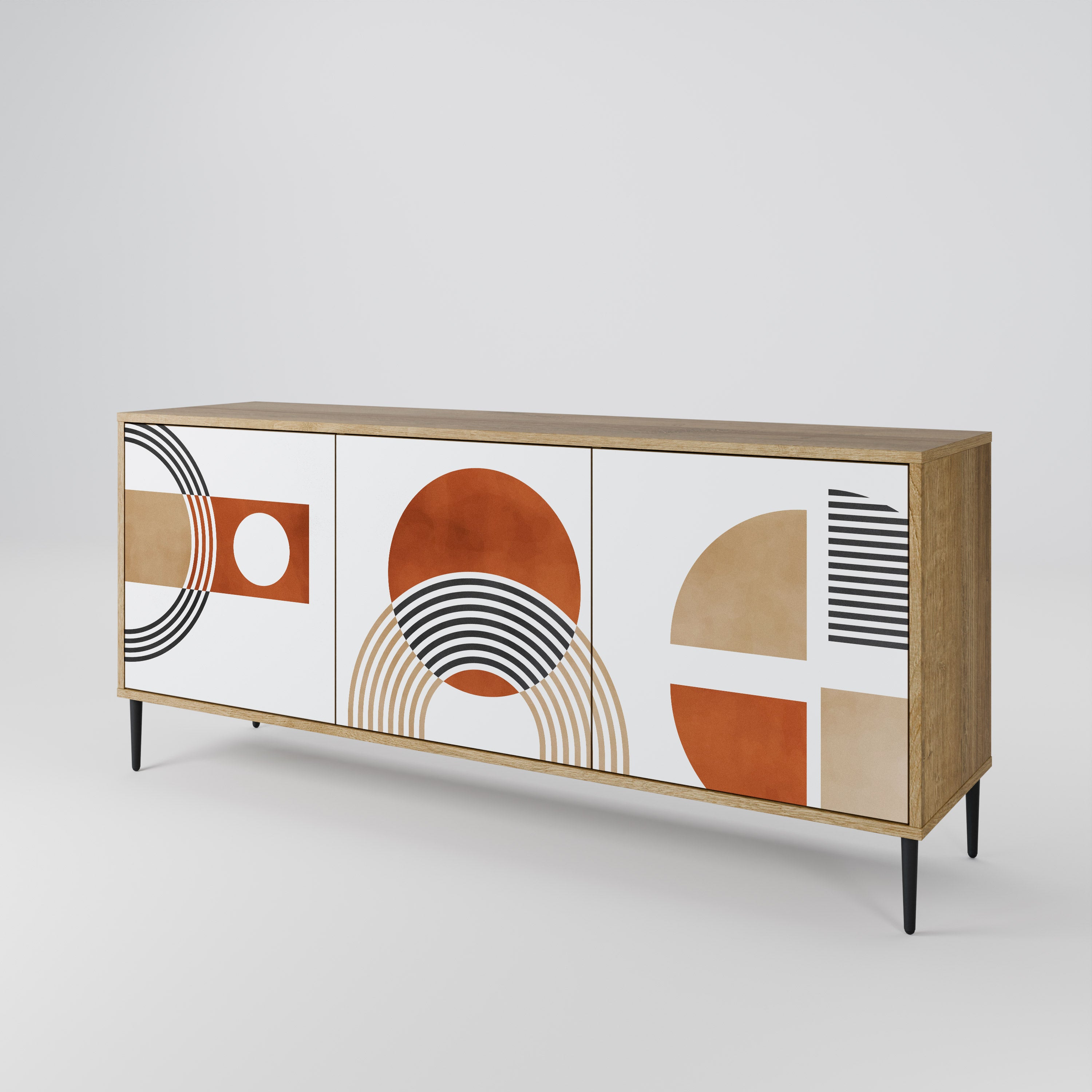 CIRCLE RHYTM 3-türiges Sideboard