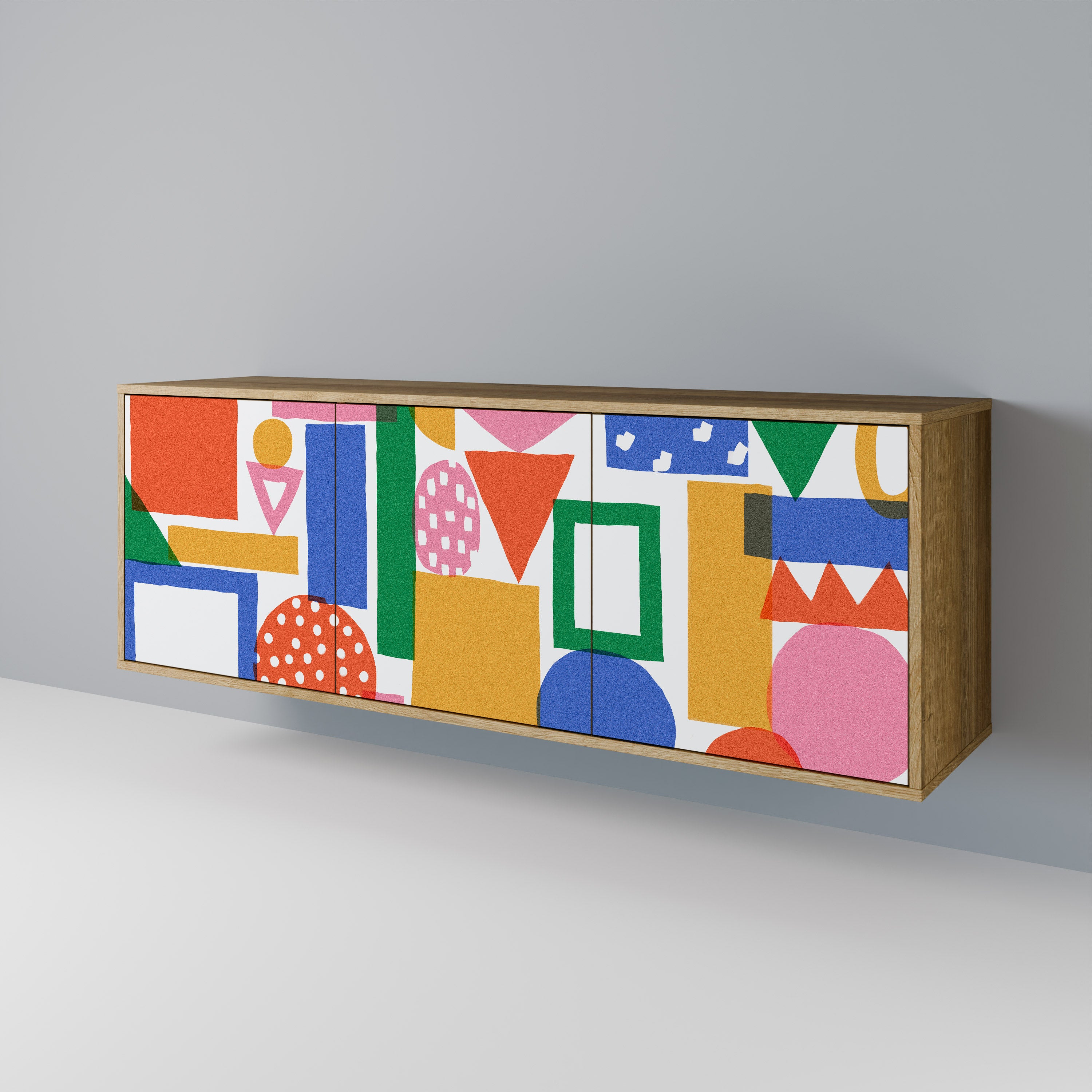GEOMETRIC GLIMMER 3-türiges Sideboard