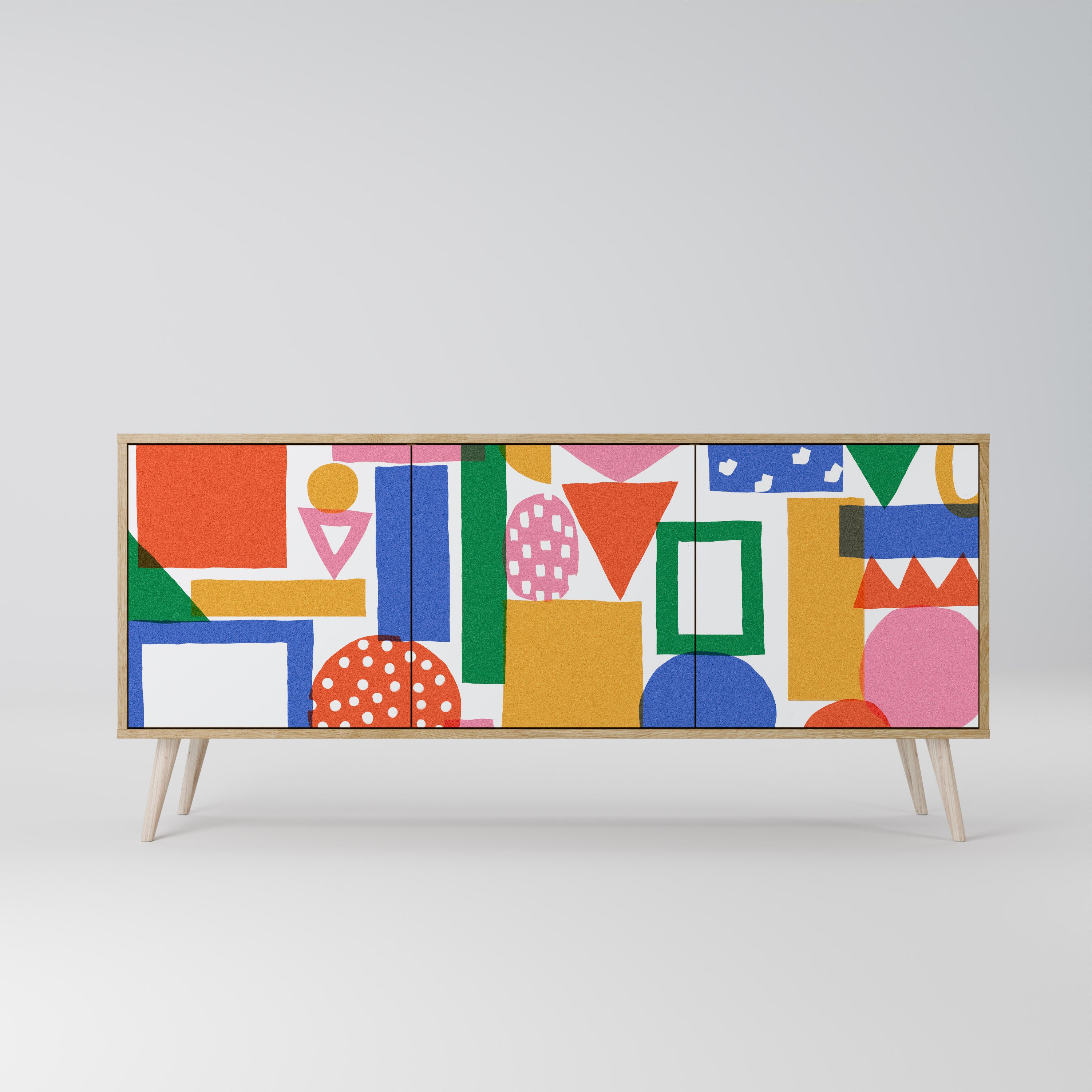 GEOMETRIC GLIMMER 3-türiges Sideboard