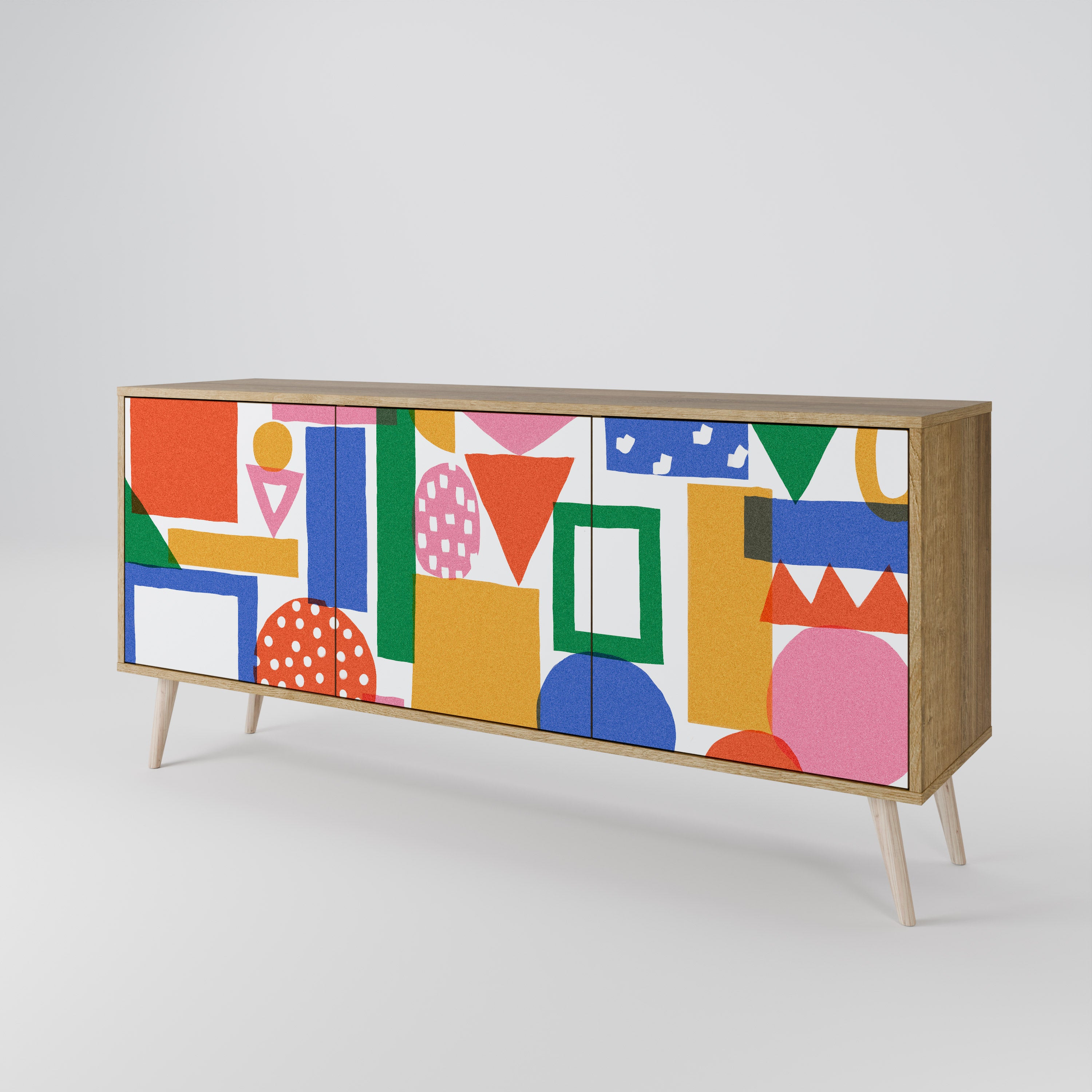 GEOMETRIC GLIMMER 3-türiges Sideboard