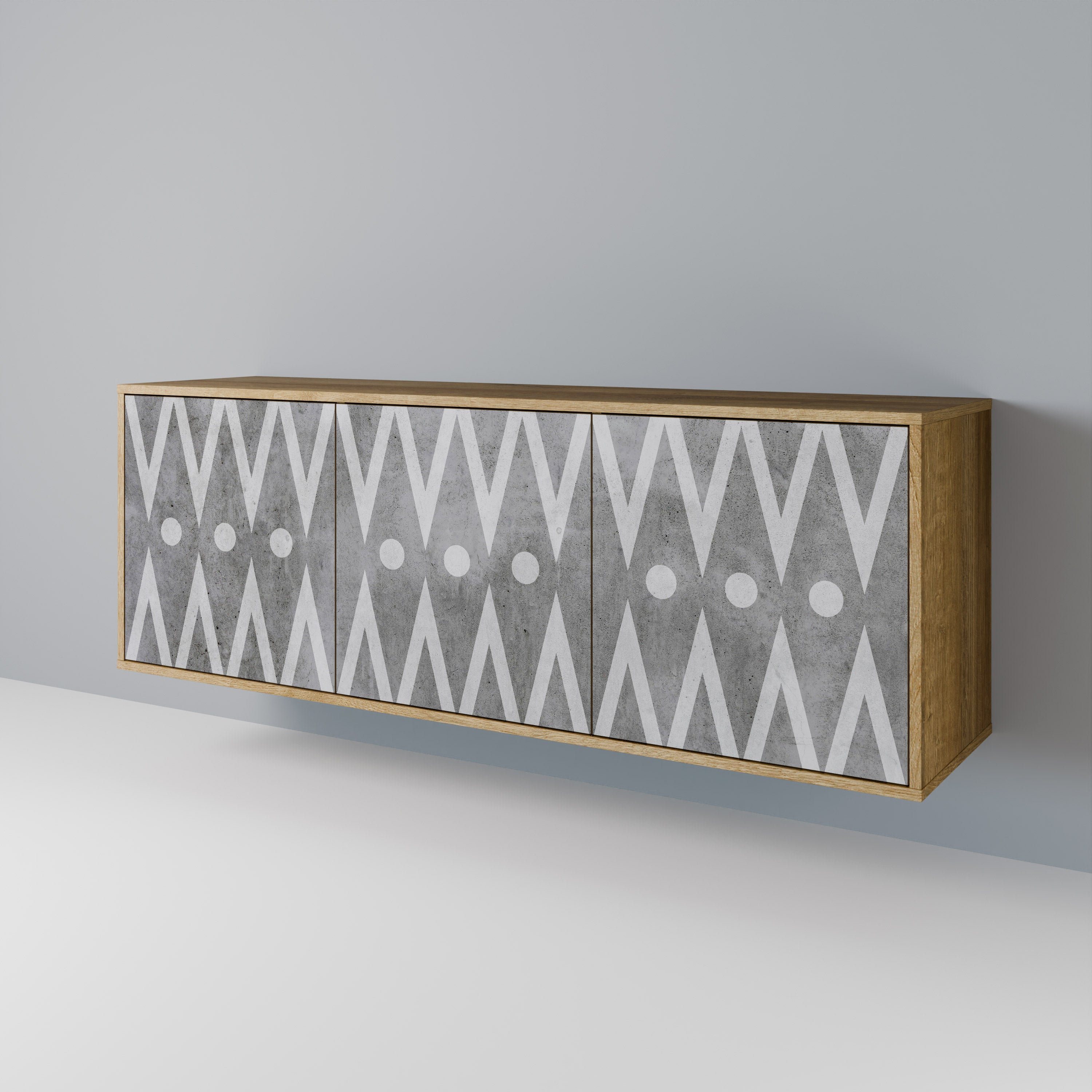 SHARP EDGES 3-türiges Sideboard