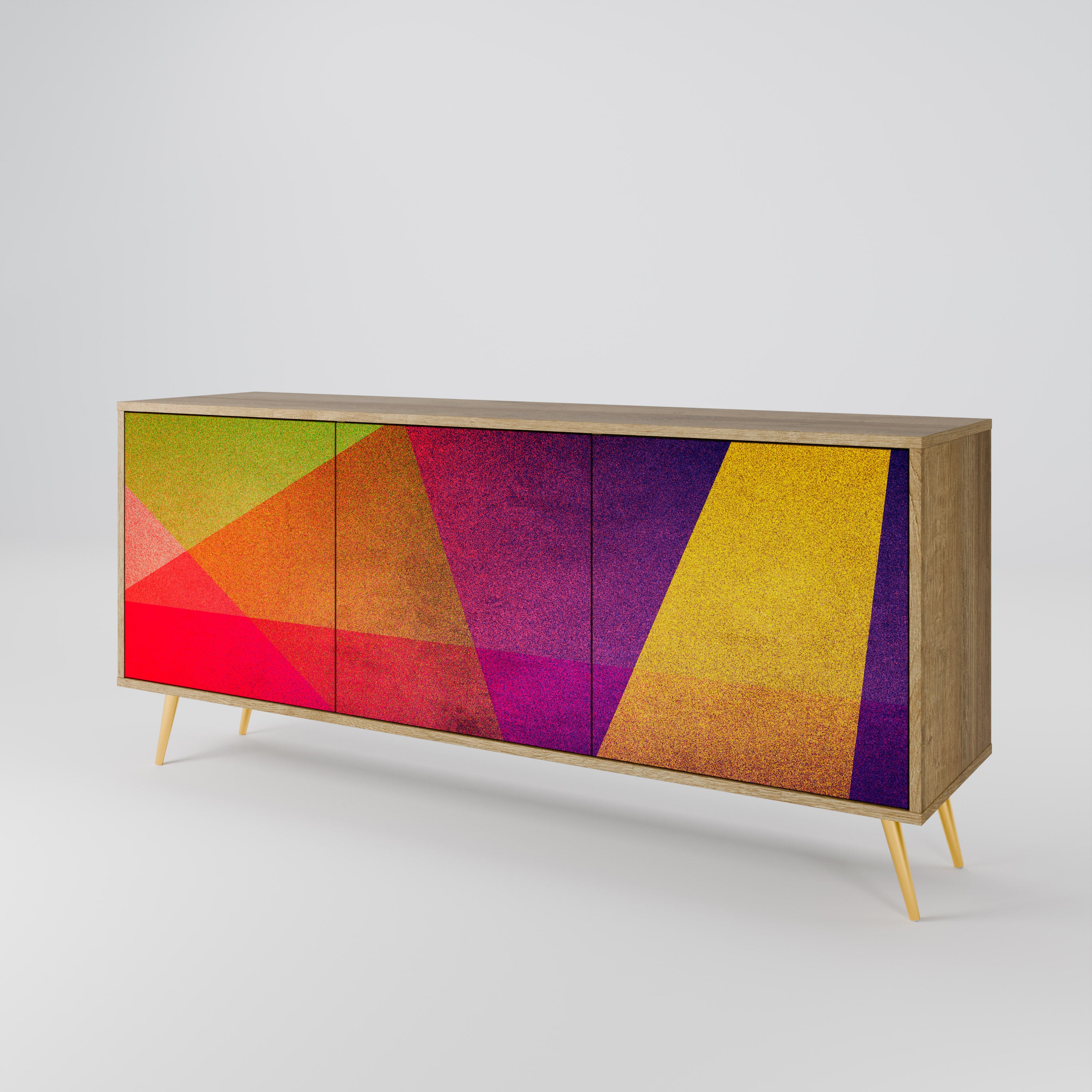 VIVID GEOMETRY 3-türiges Sideboard