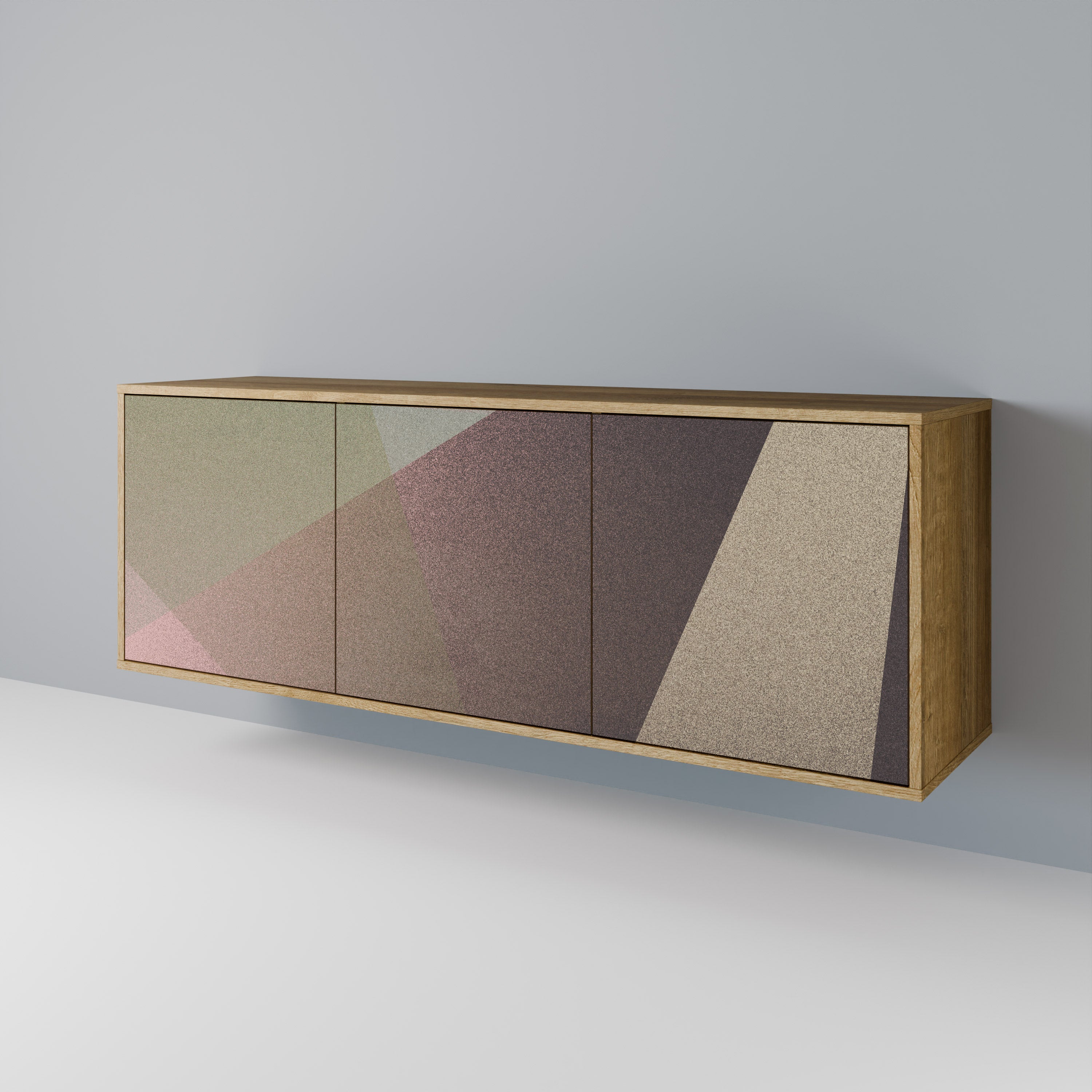 BEIGE GEOMETRY 3-türiges Sideboard