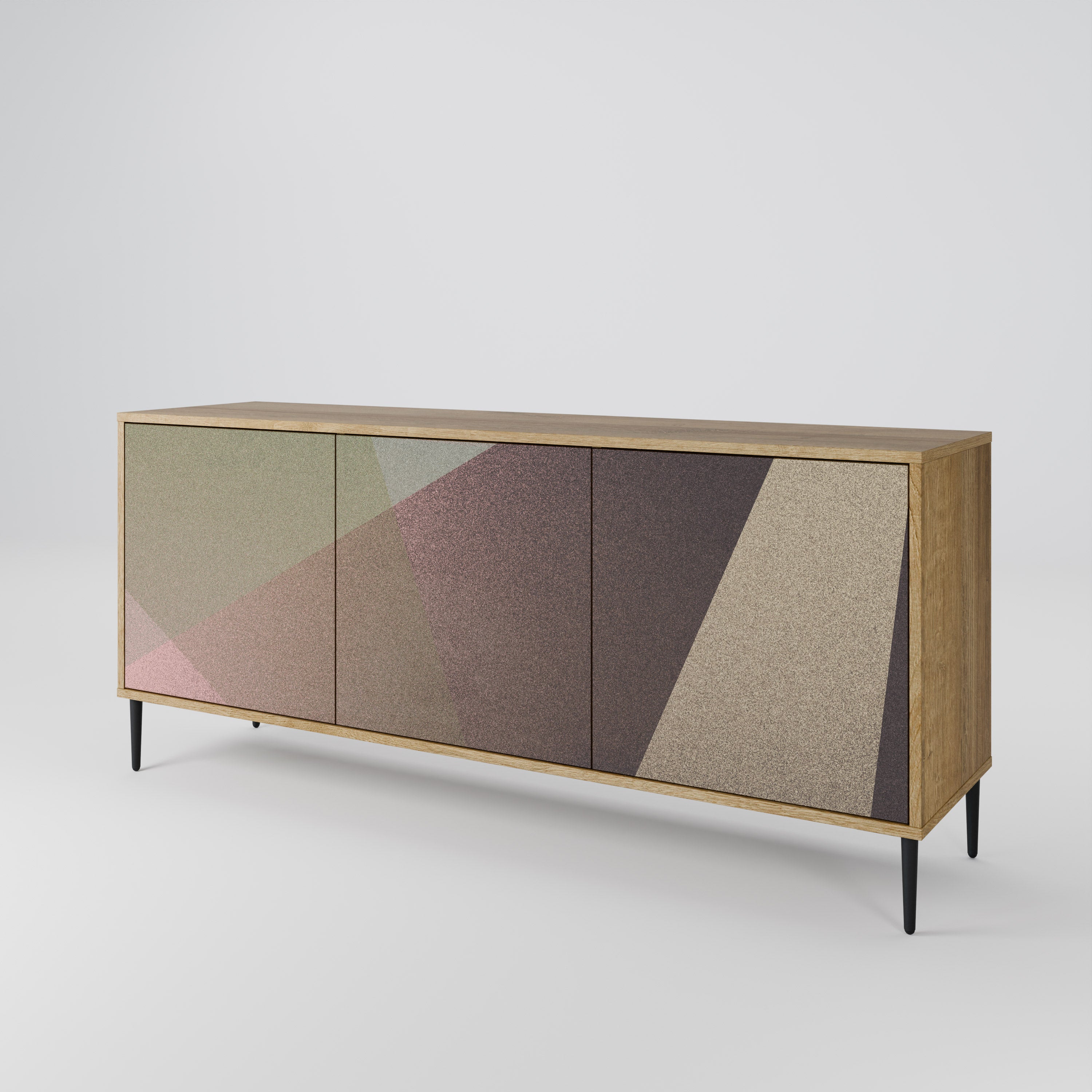 BEIGE GEOMETRY 3-türiges Sideboard