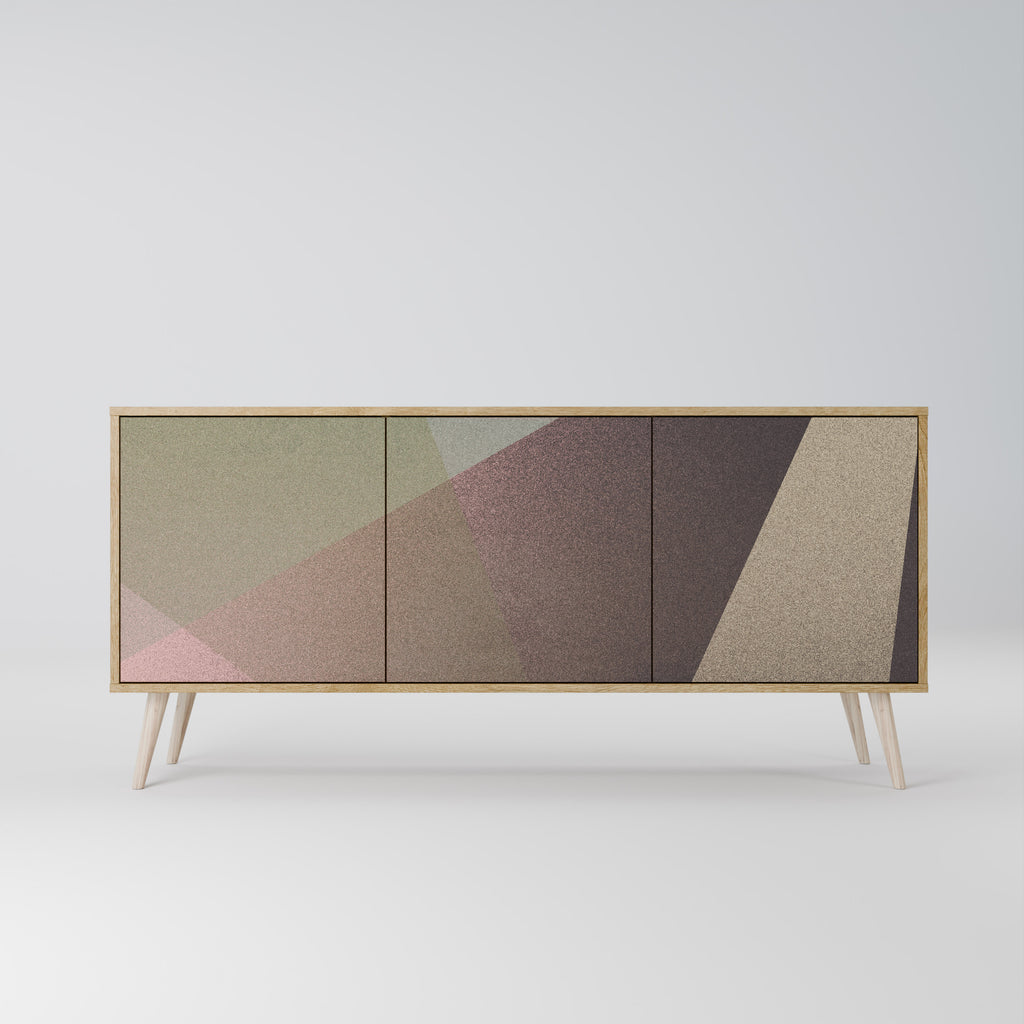 BEIGE GEOMETRY 3-türiges Sideboard