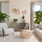 BEIGE GEOMETRY 3-türiges Sideboard