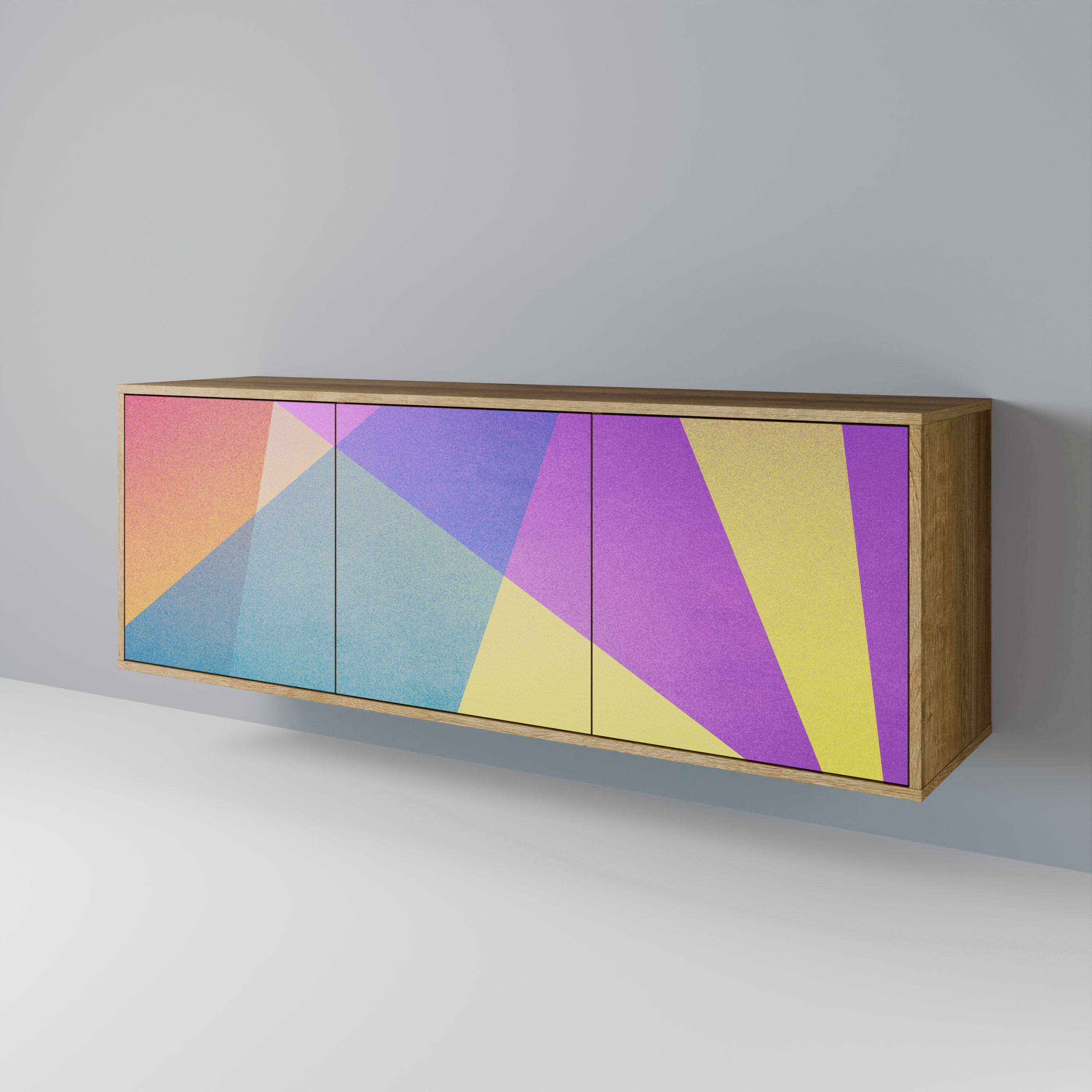 BRIGHT GEOMETRY 3-türiges Sideboard