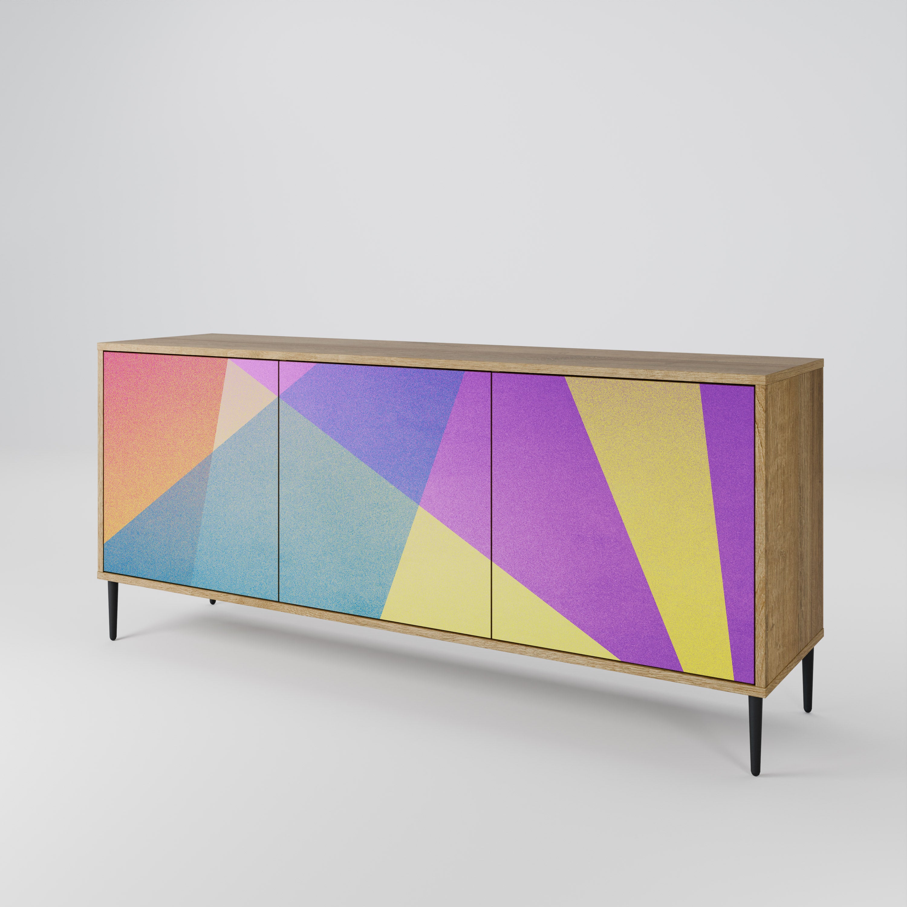 BRIGHT GEOMETRY 3-türiges Sideboard