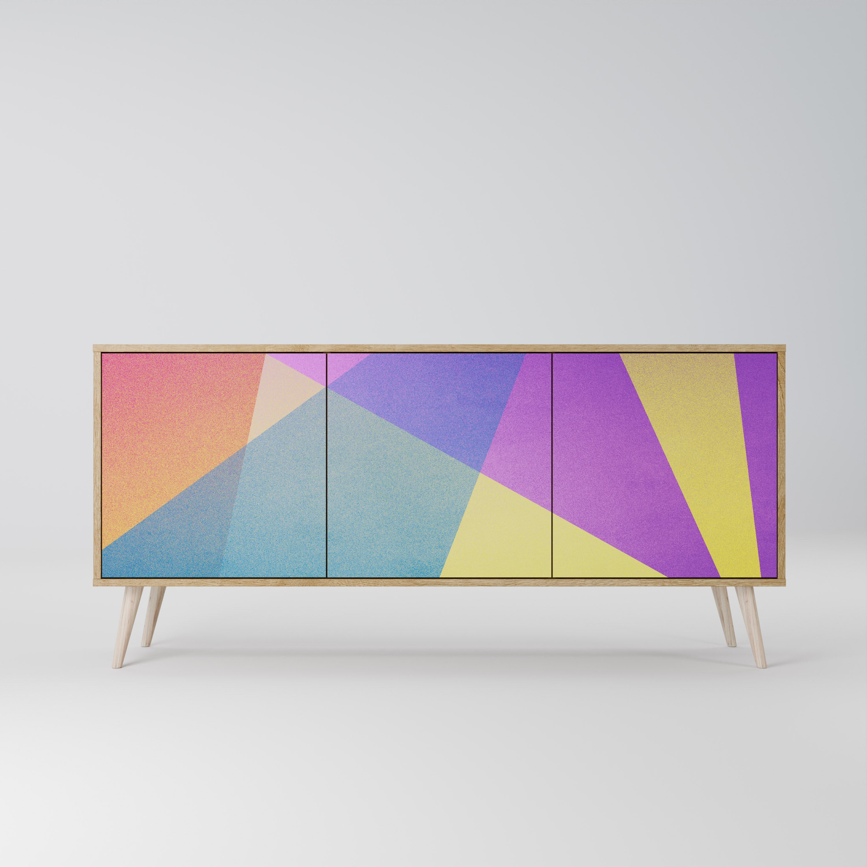 BRIGHT GEOMETRY 3-türiges Sideboard