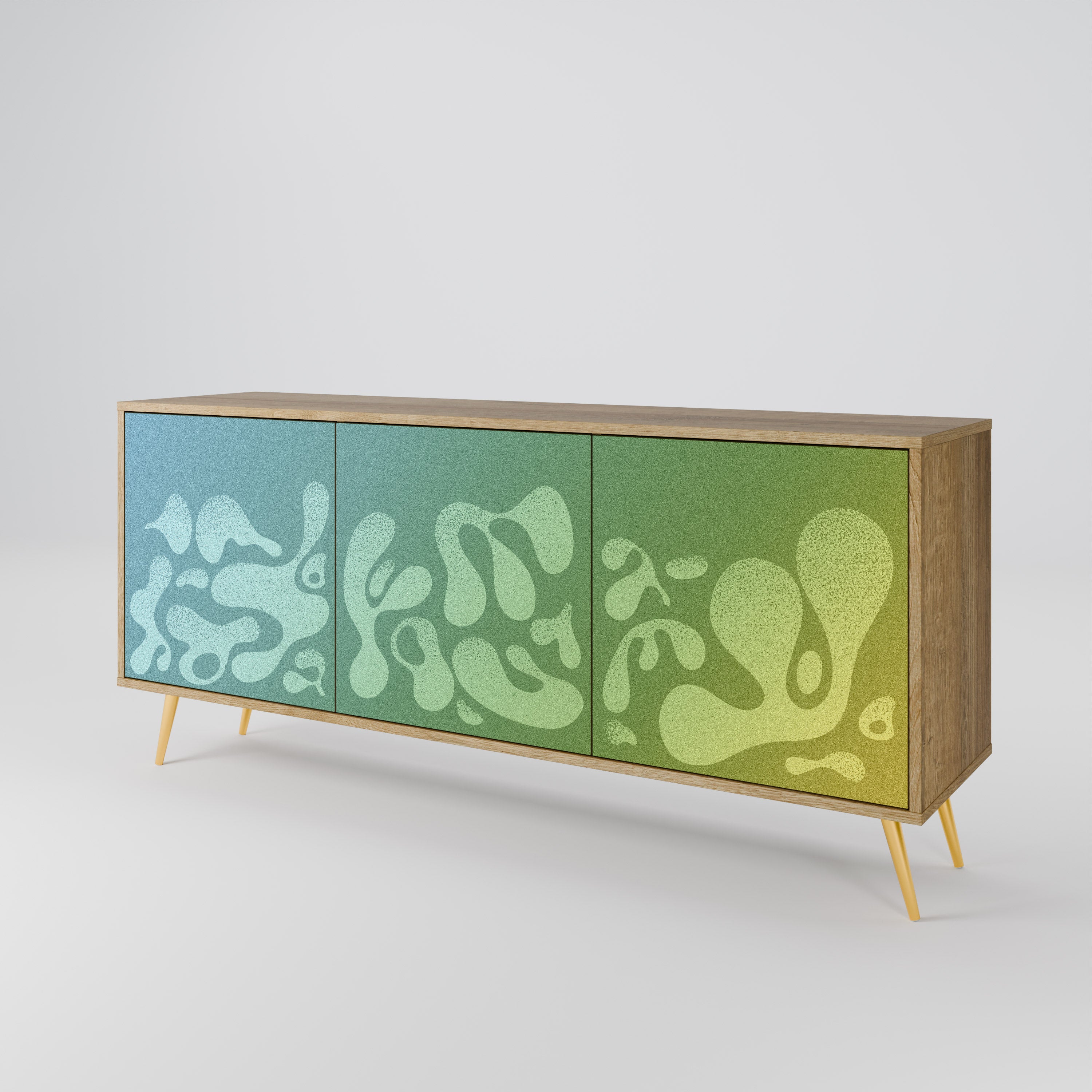IRREGULAR BLUE 3-türiges Sideboard