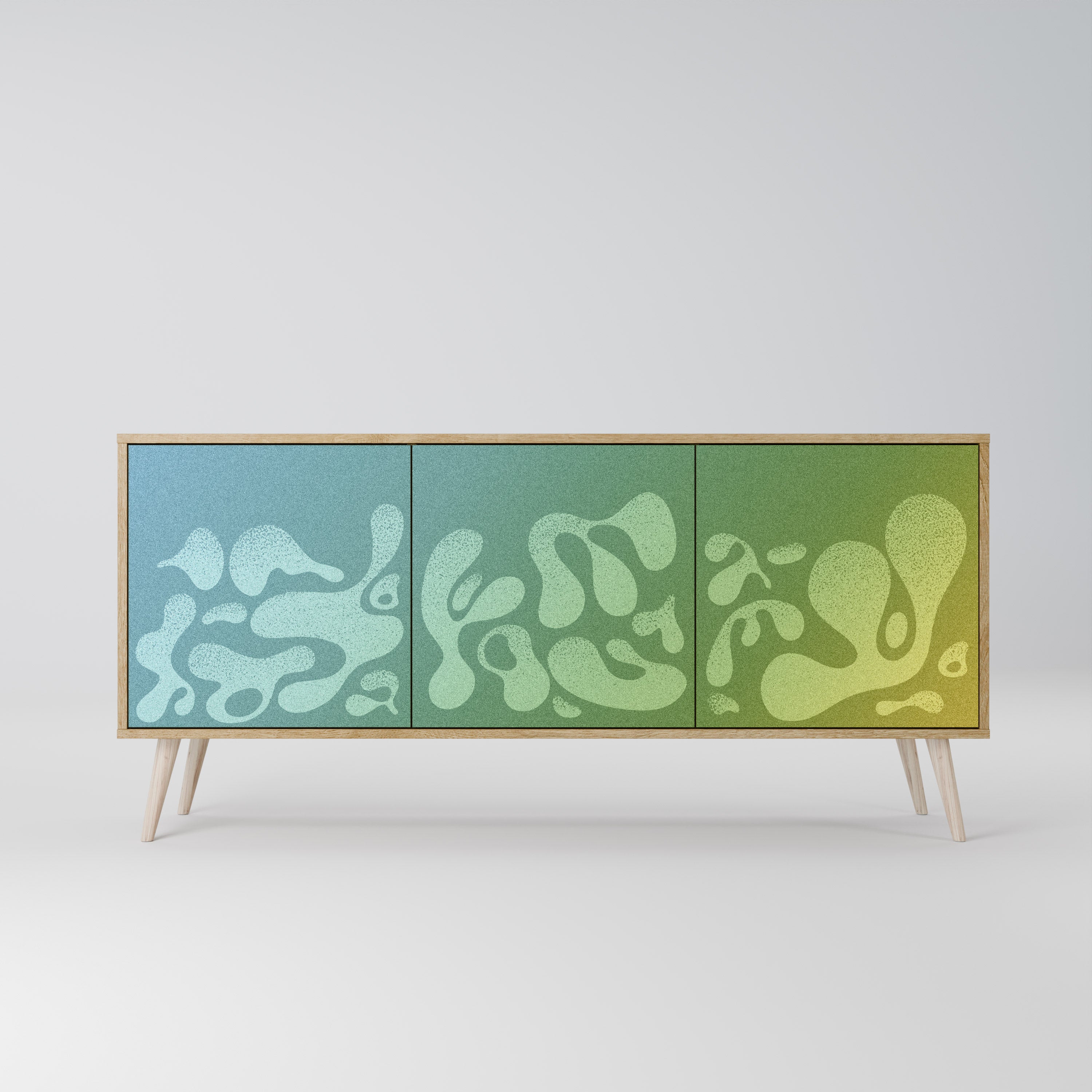 IRREGULAR BLUE 3-türiges Sideboard