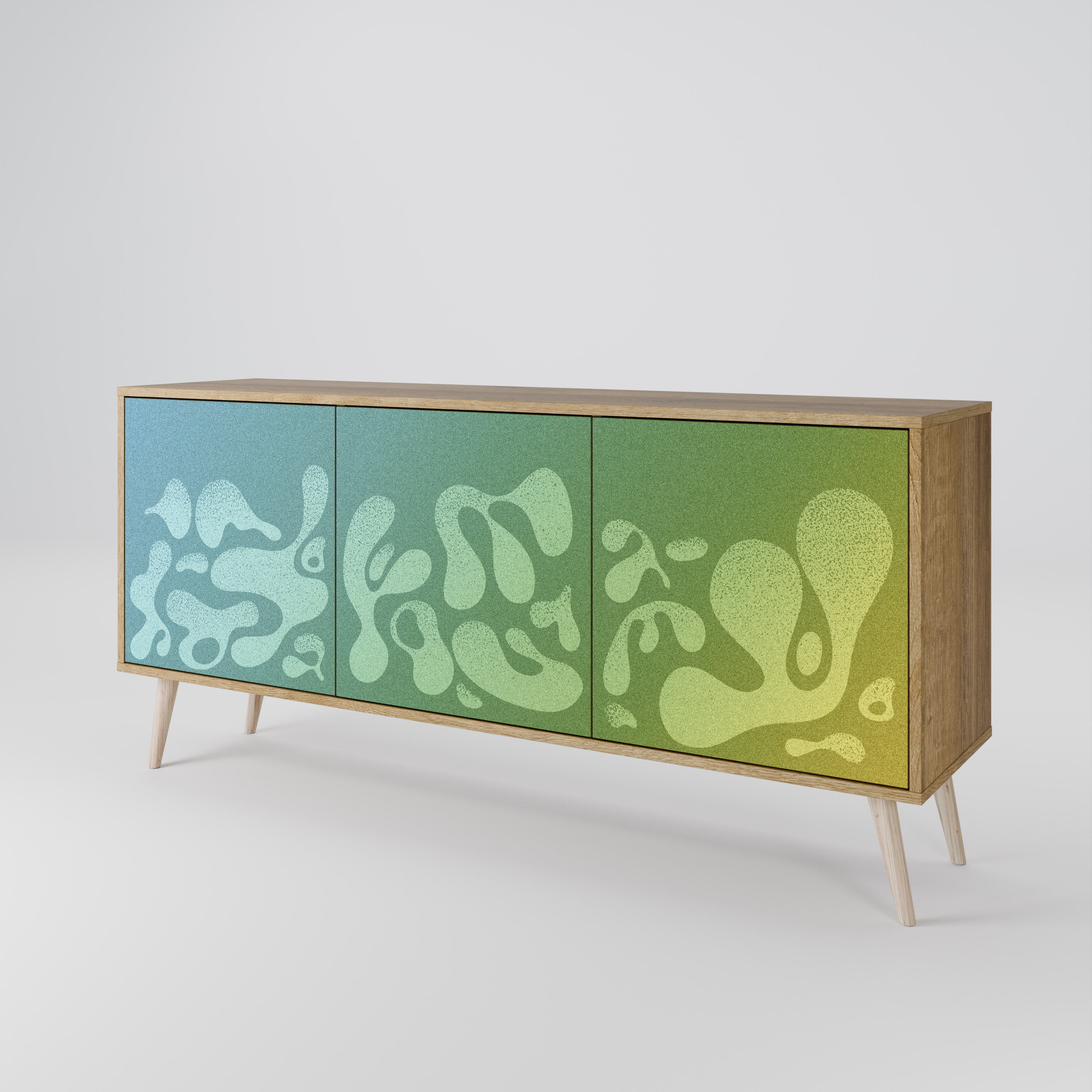 IRREGULAR BLUE 3-türiges Sideboard