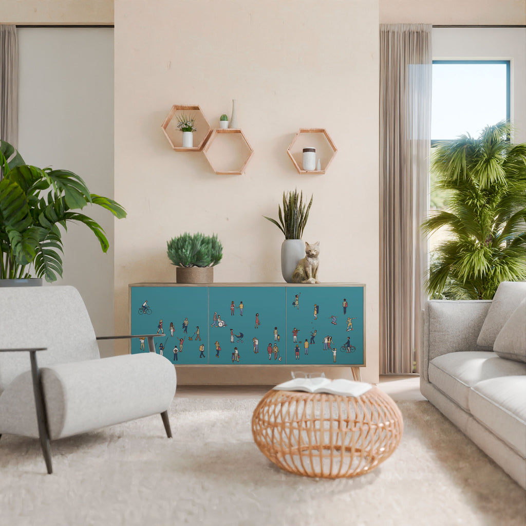 COLLECTIVE STREAM 3-Door Sideboard