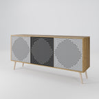 POLYGON ILLUSION 3-Door Sideboard