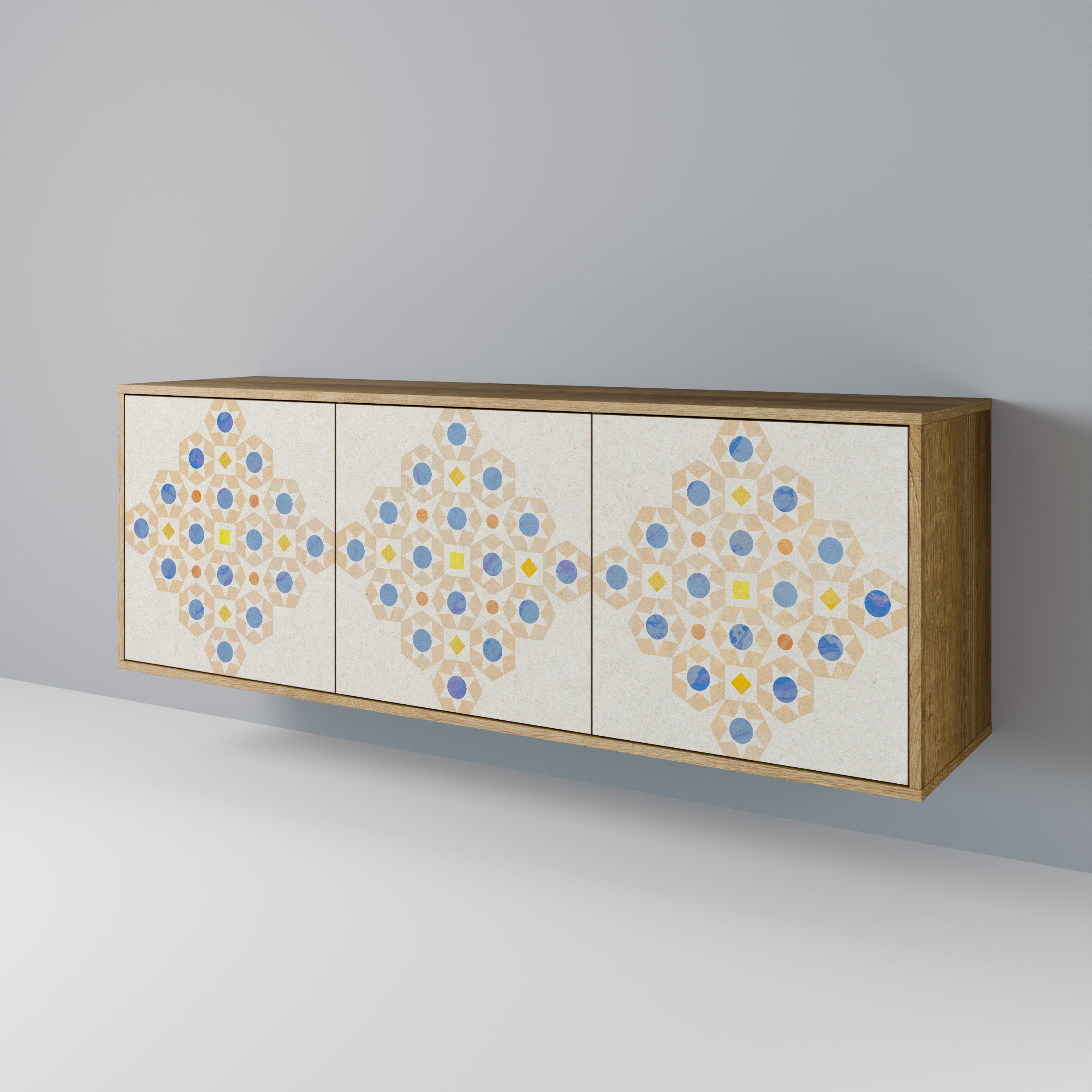 PATTERNED PRISM 3-Door Sideboard