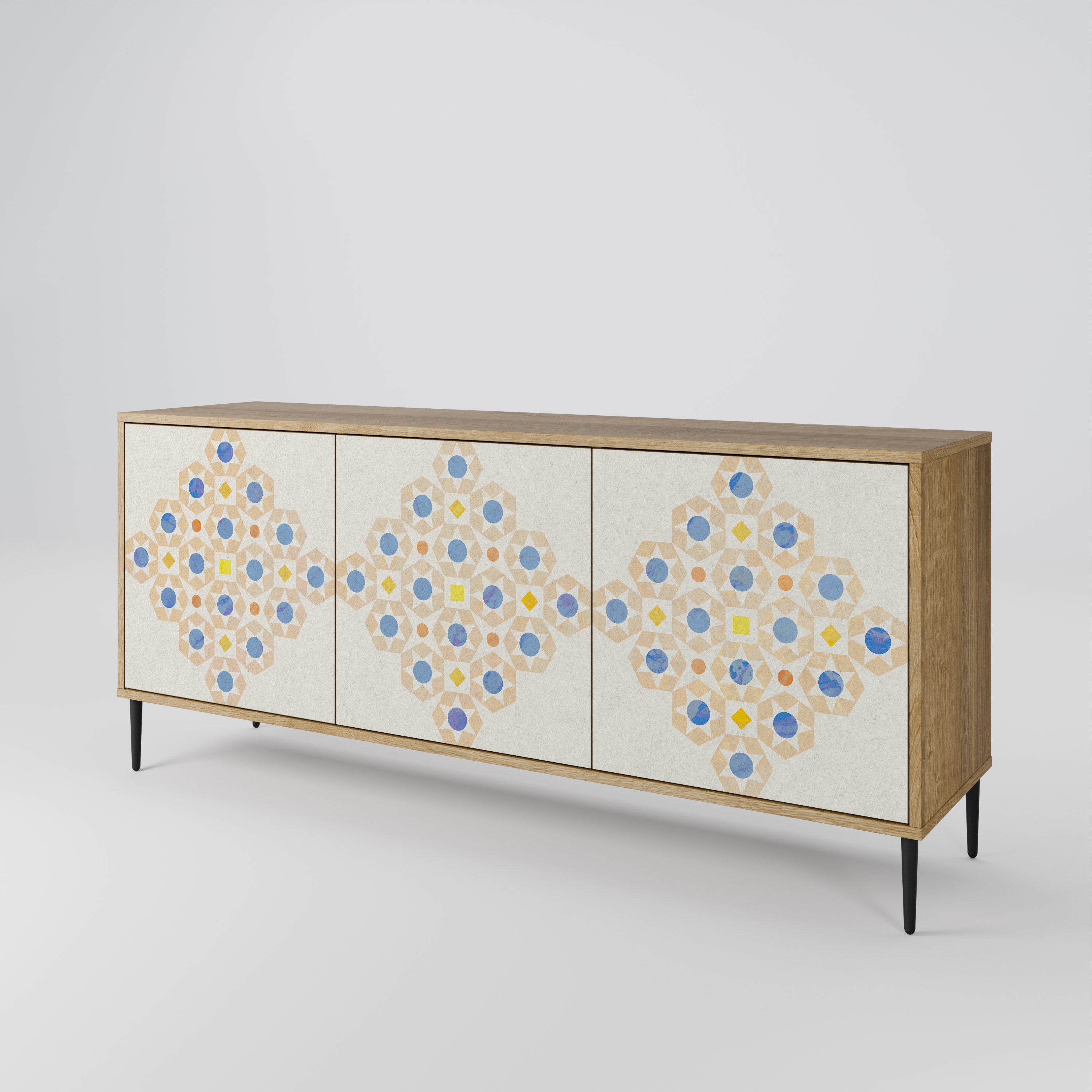 PATTERNED PRISM 3-Door Sideboard