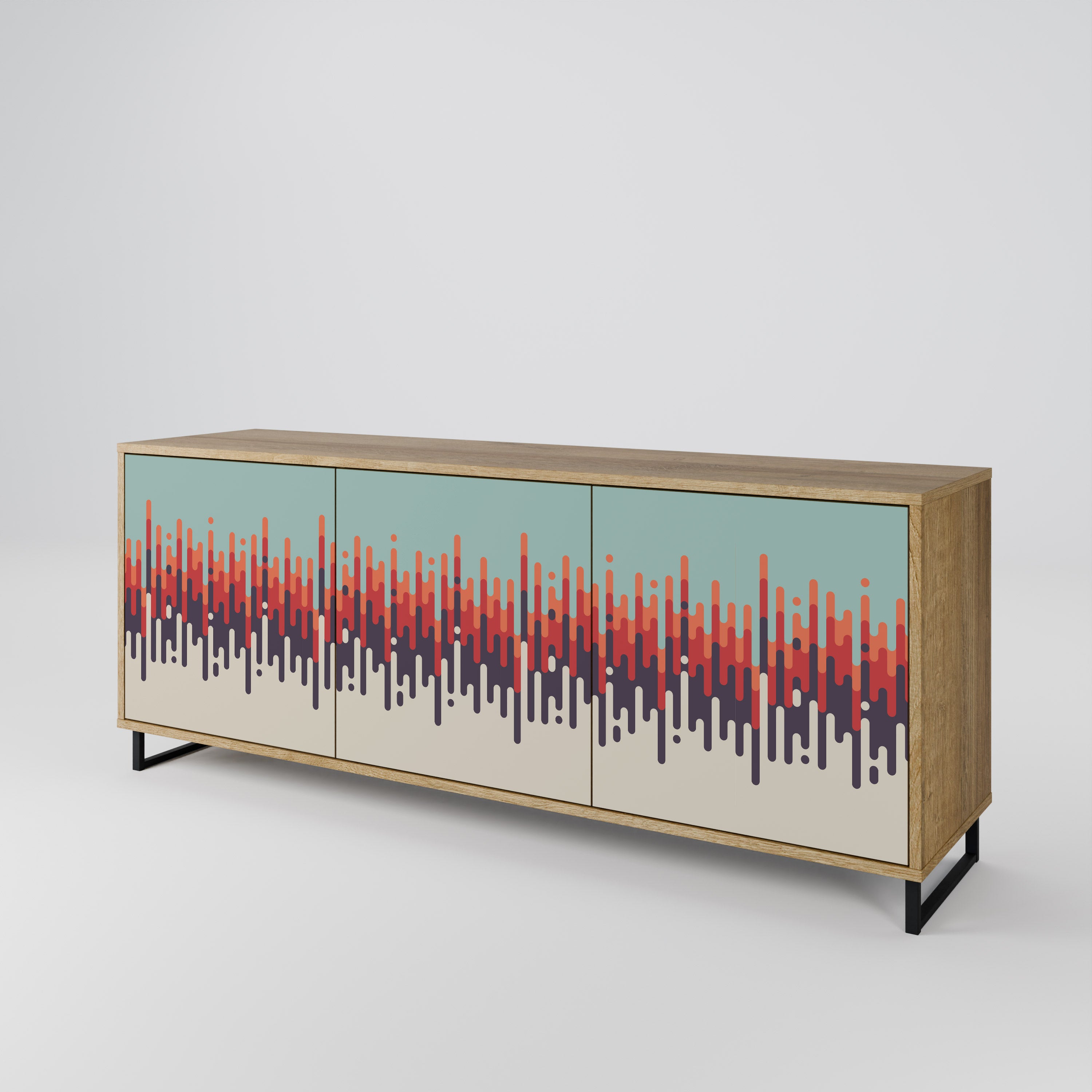 CHROMA CONTOURS 3-Door Sideboard