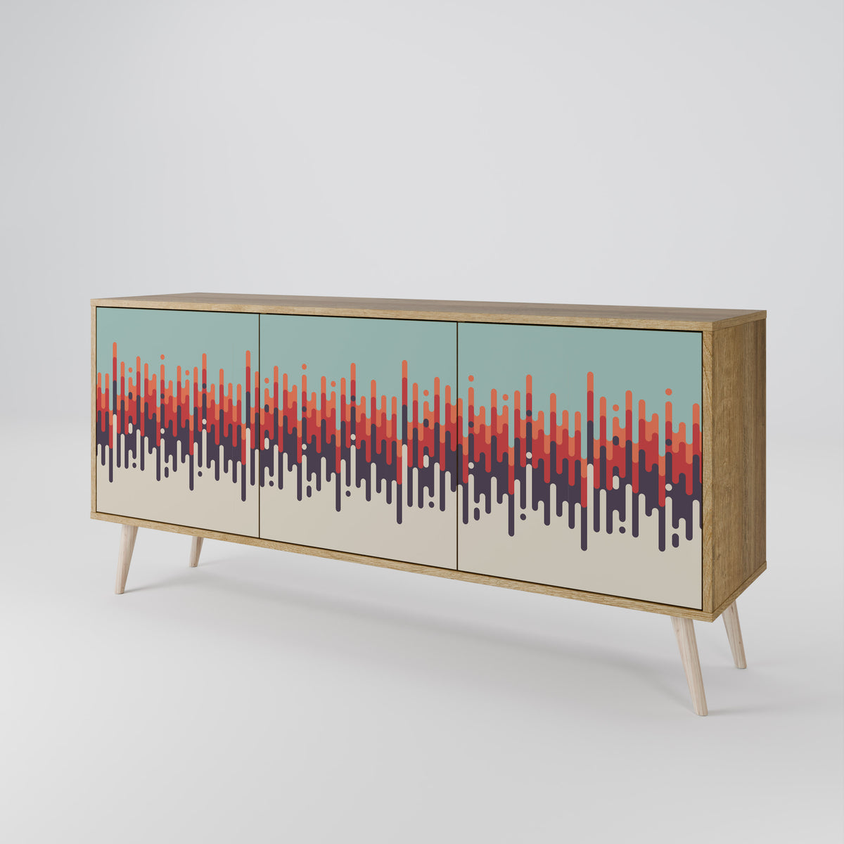 CHROMA CONTOURS 3-türiges Sideboard